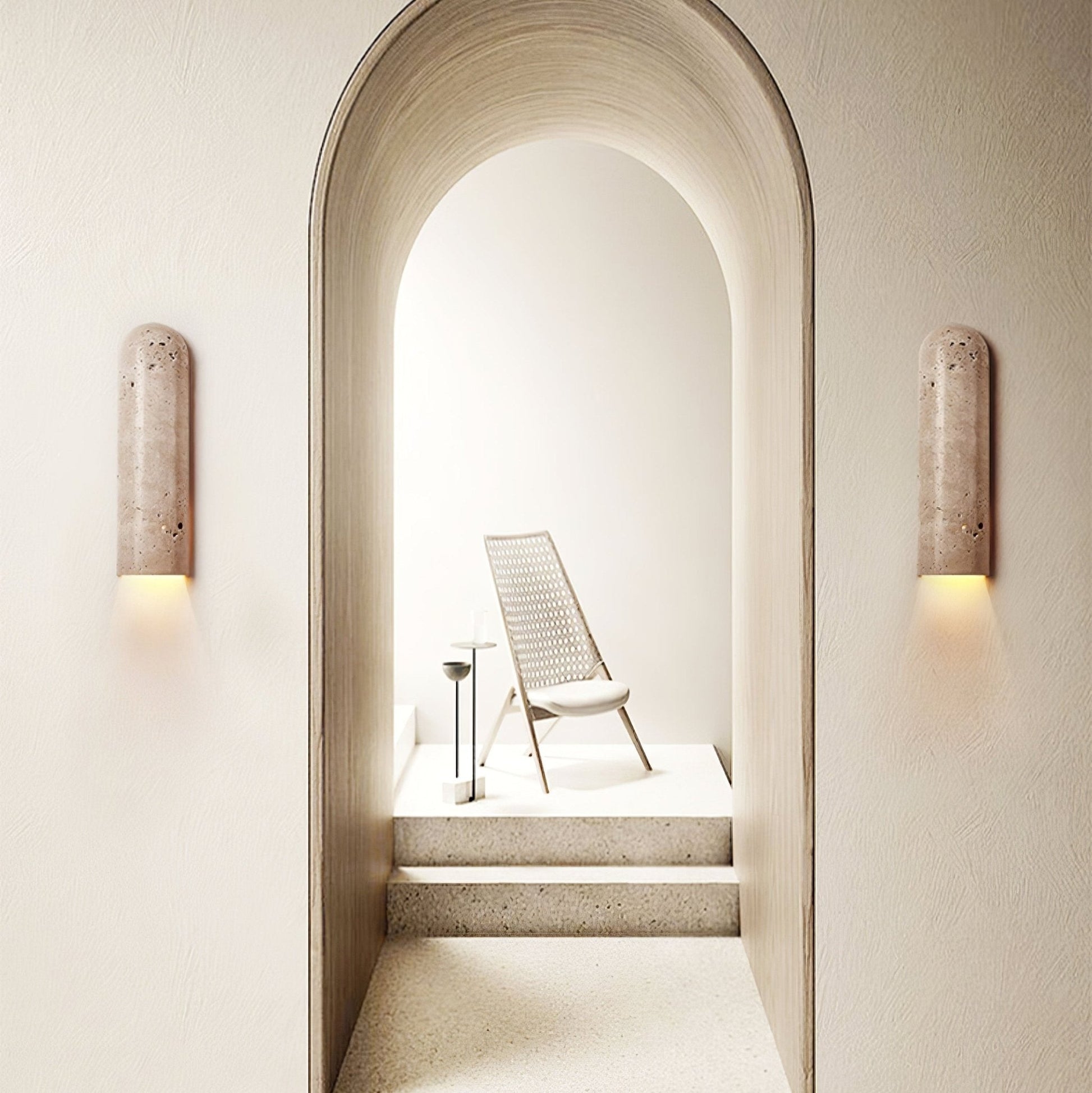 Olvenan Travertine Wall Light - Blowlighting