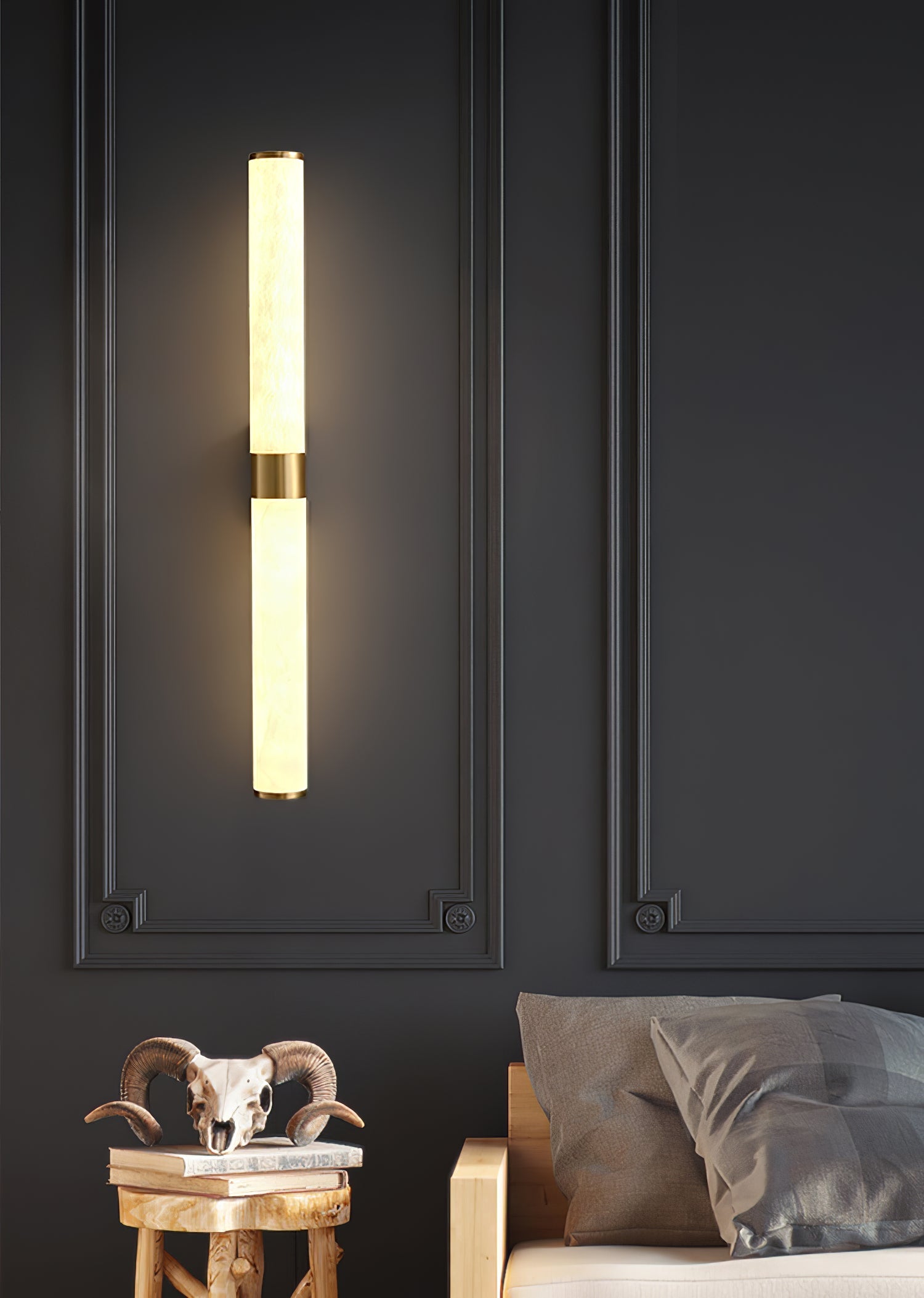 Olmirira Minimalist Alabaster Wall Lamp - Blowlighting