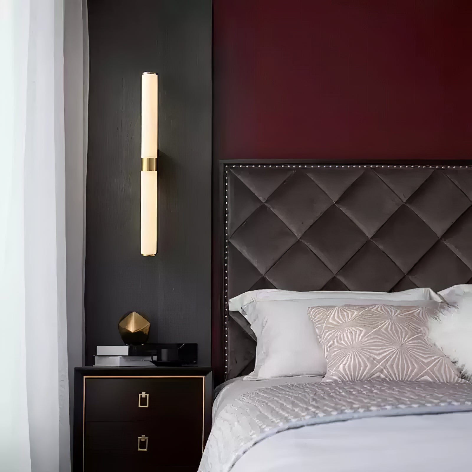 Olmirira Minimalist Alabaster Wall Lamp - Blowlighting