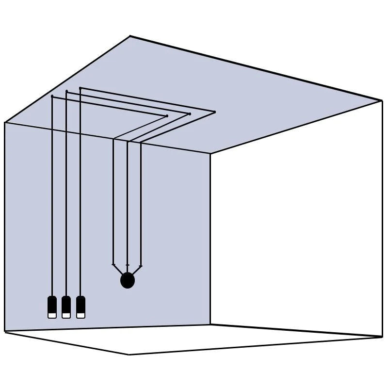 Line Form Pendant light - Blowlighting