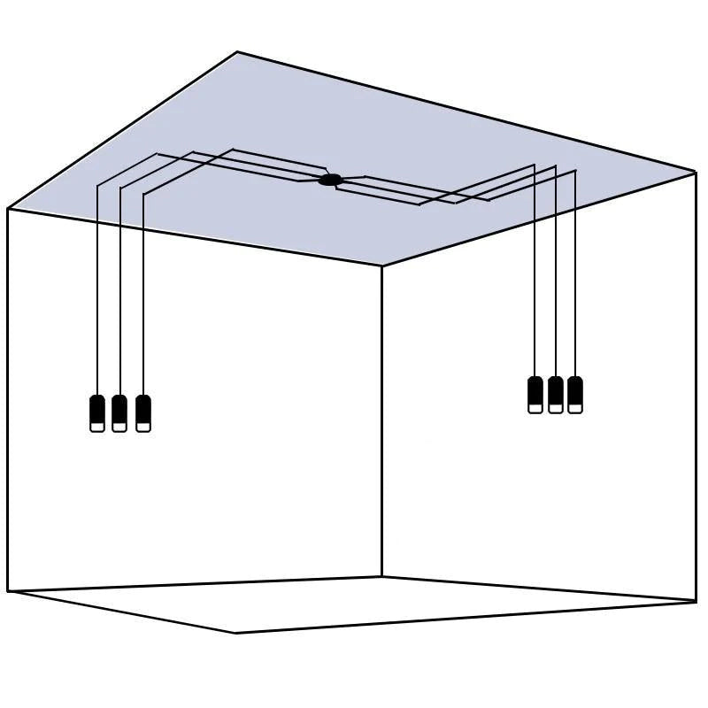 Line Form Pendant light - Blowlighting