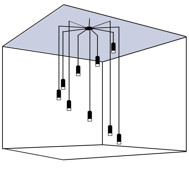 Line Form Pendant light - Blowlighting