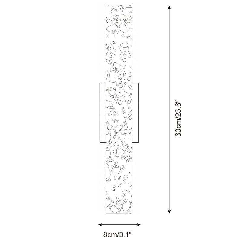 Linea Contemporary Terrazzo Wall Light