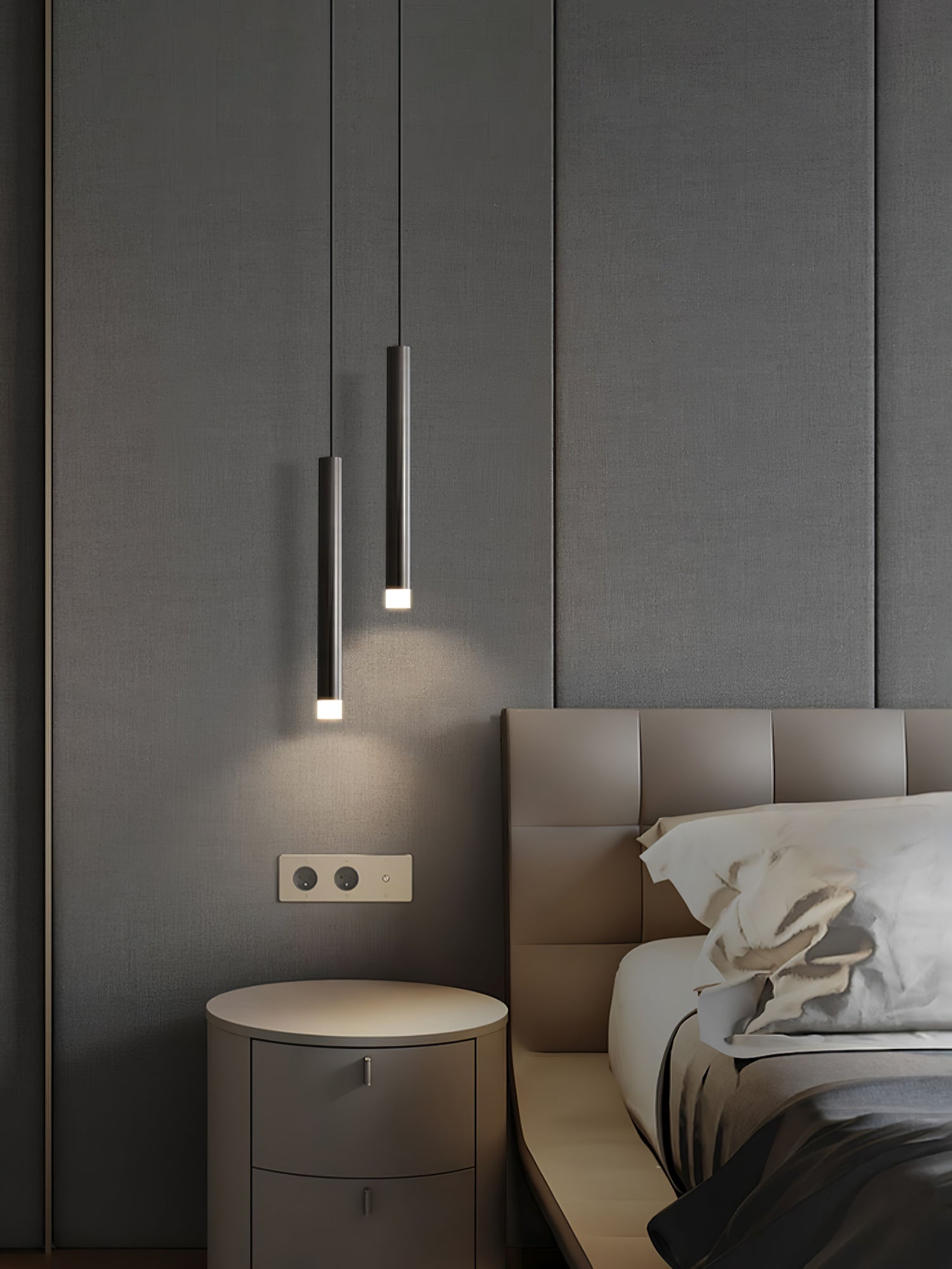 Cetheel Modern Minimalist Brass Plastic Pendant Light - Blowlighting