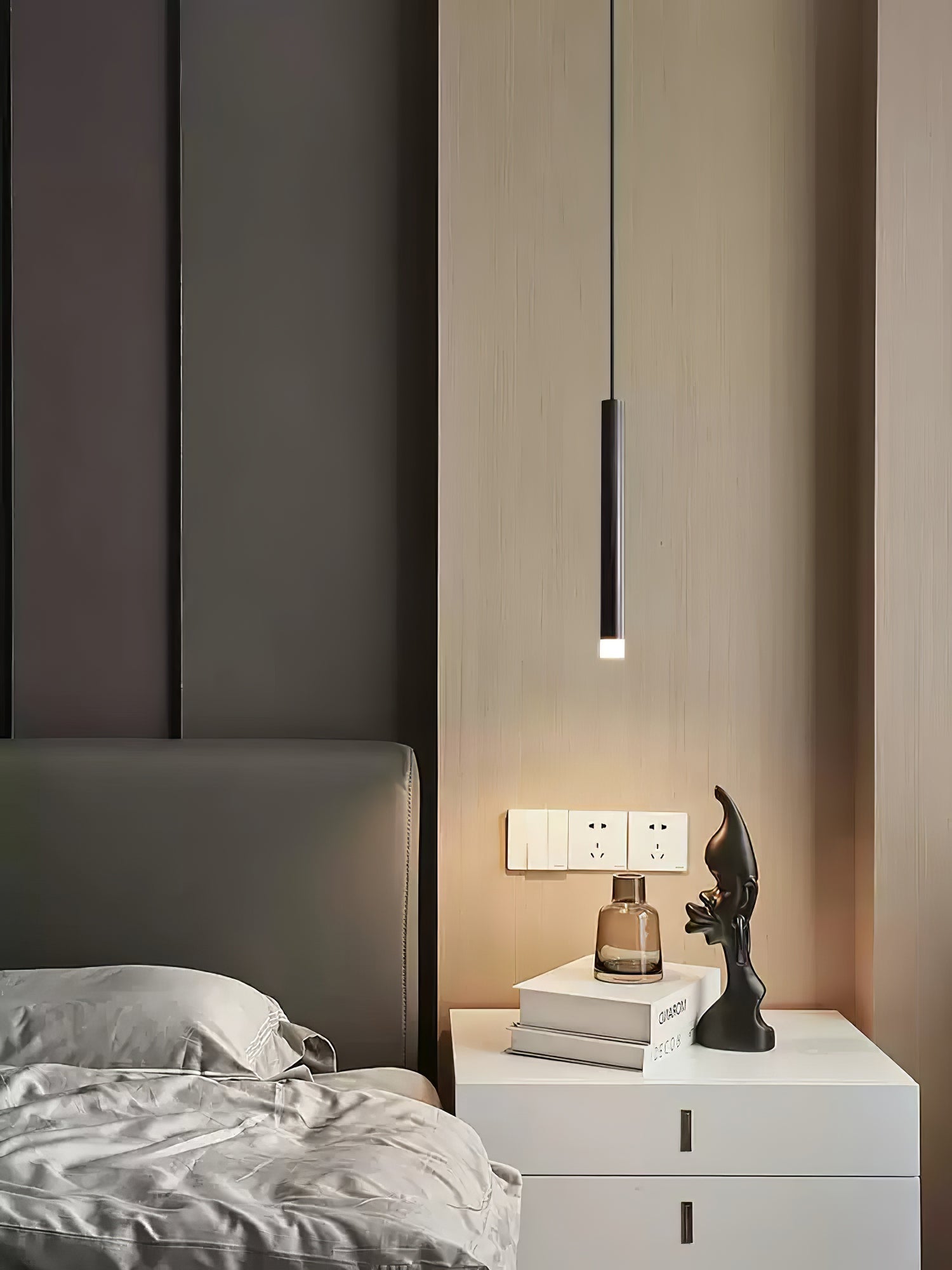 Cetheel Modern Minimalist Brass Plastic Pendant Light - Blowlighting
