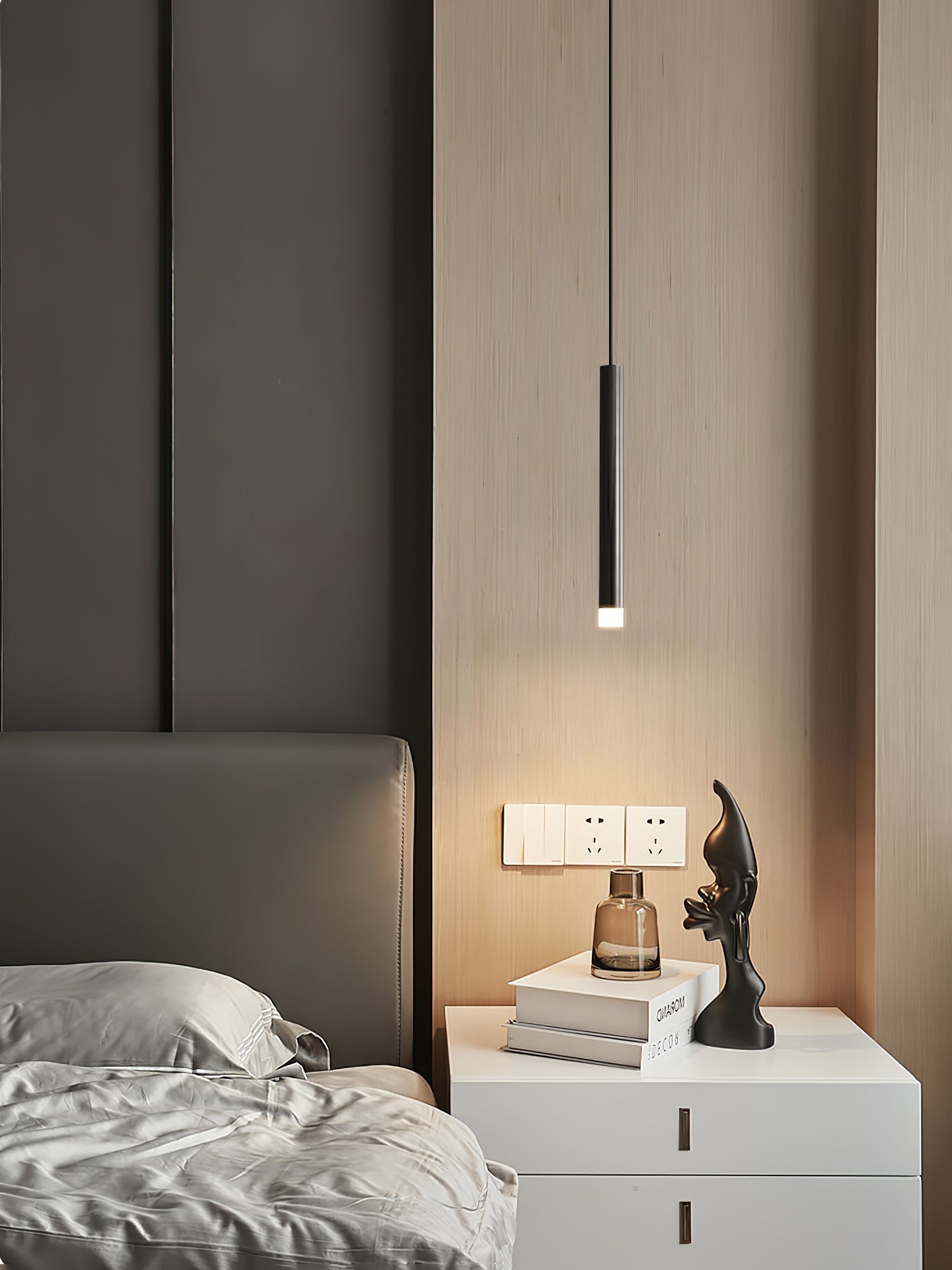 Cetheel Modern Minimalist Brass Plastic Pendant Light - Blowlighting
