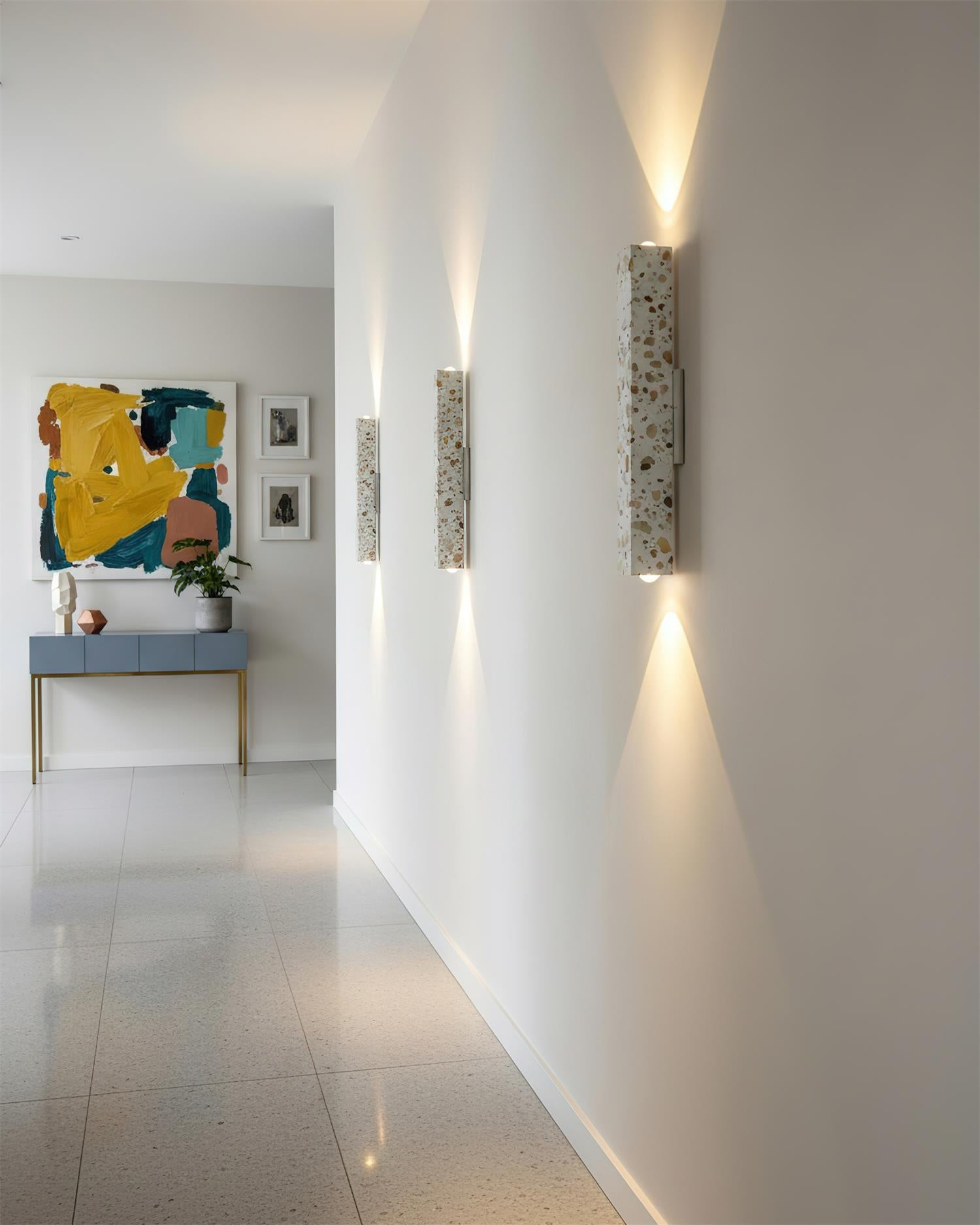 Linea Contemporary Terrazzo Wall Light