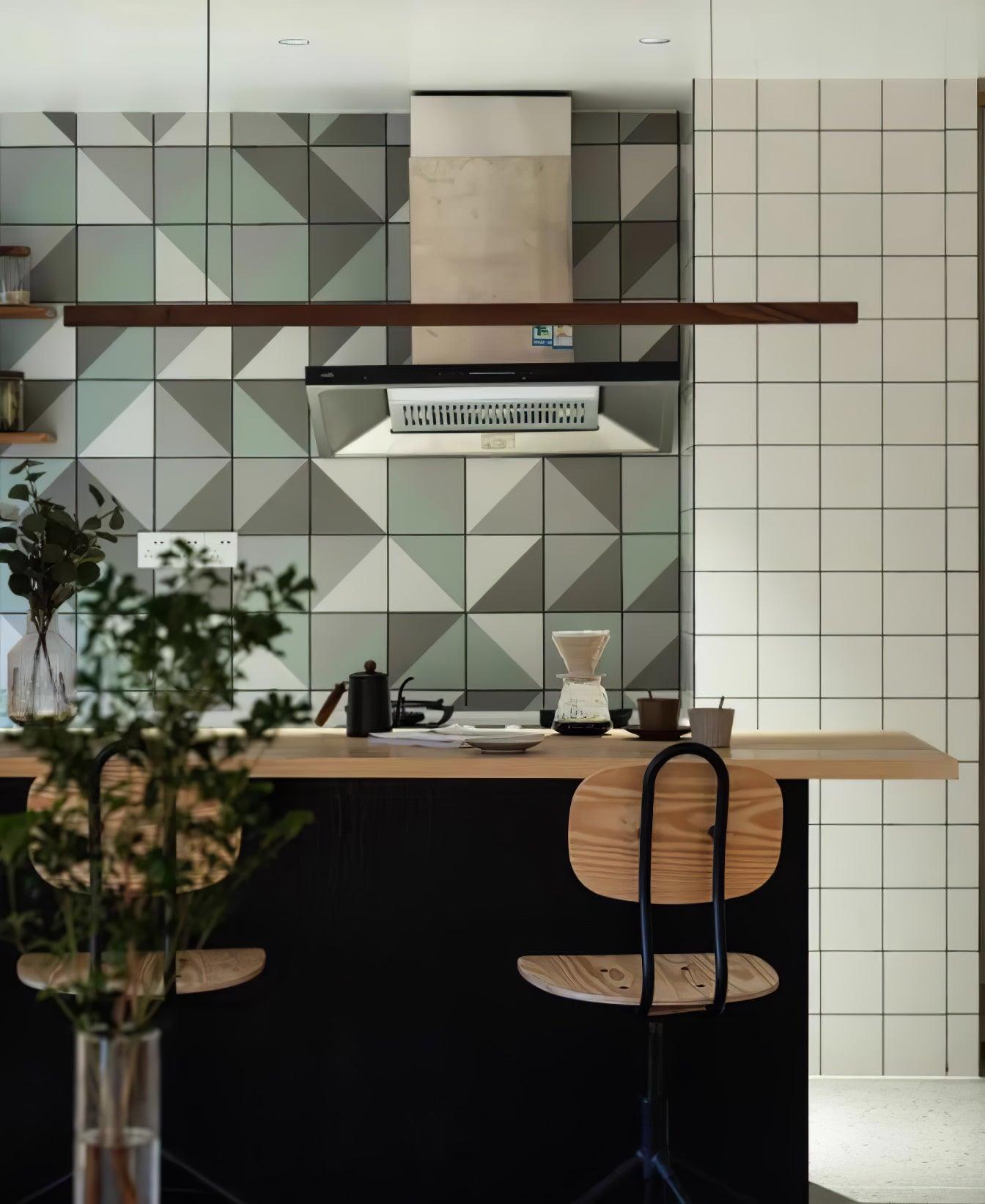 Linear Wooden Pendant Light - Blowlighting