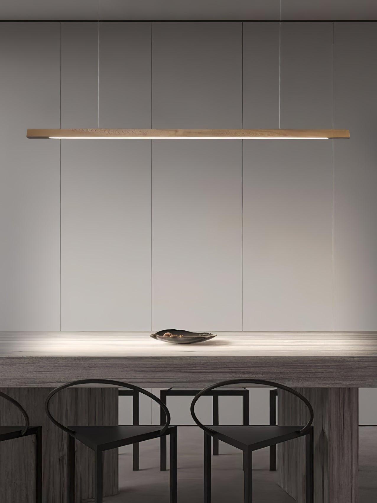Linear Wooden Pendant Light - Blowlighting
