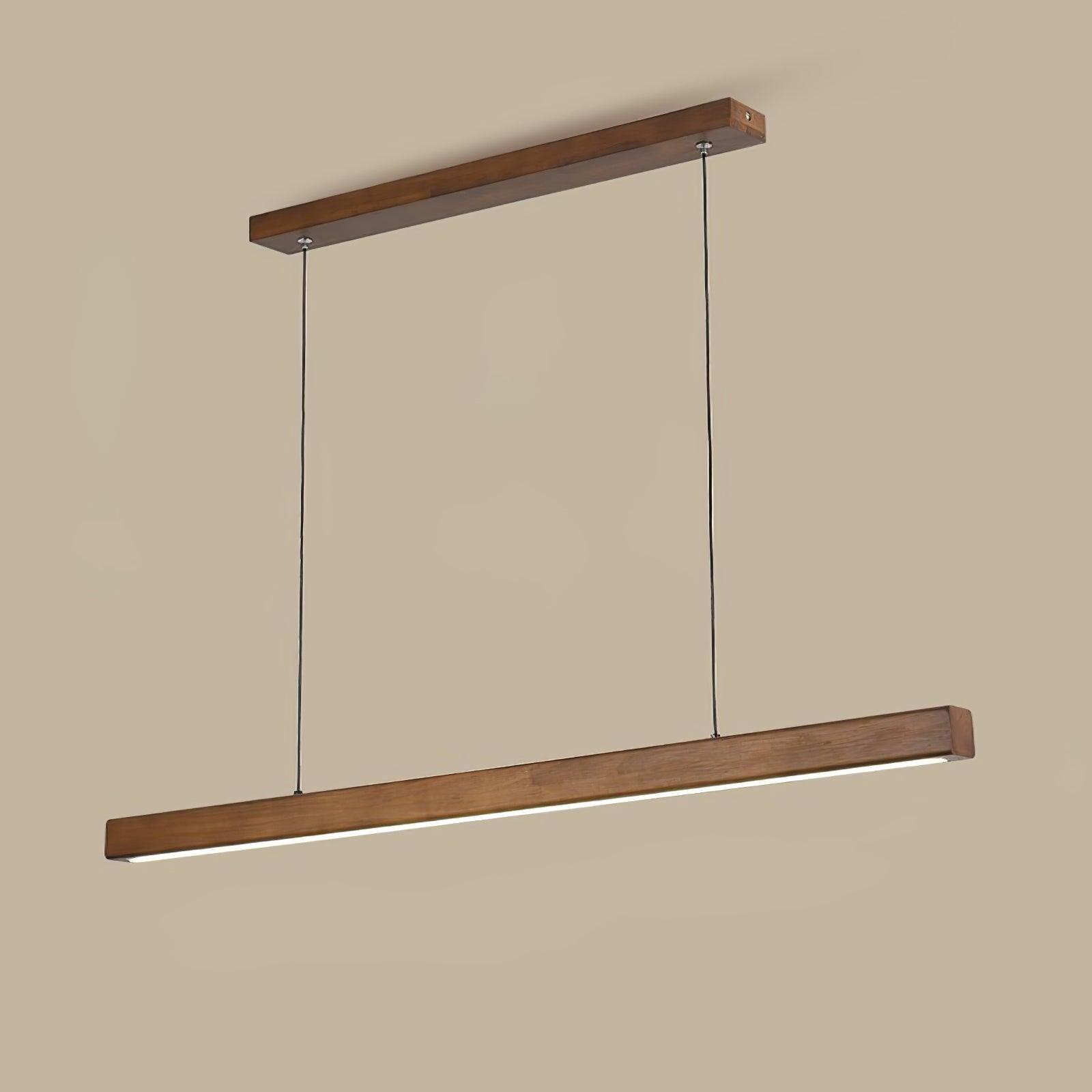 Linear Wooden Pendant Light - Blowlighting