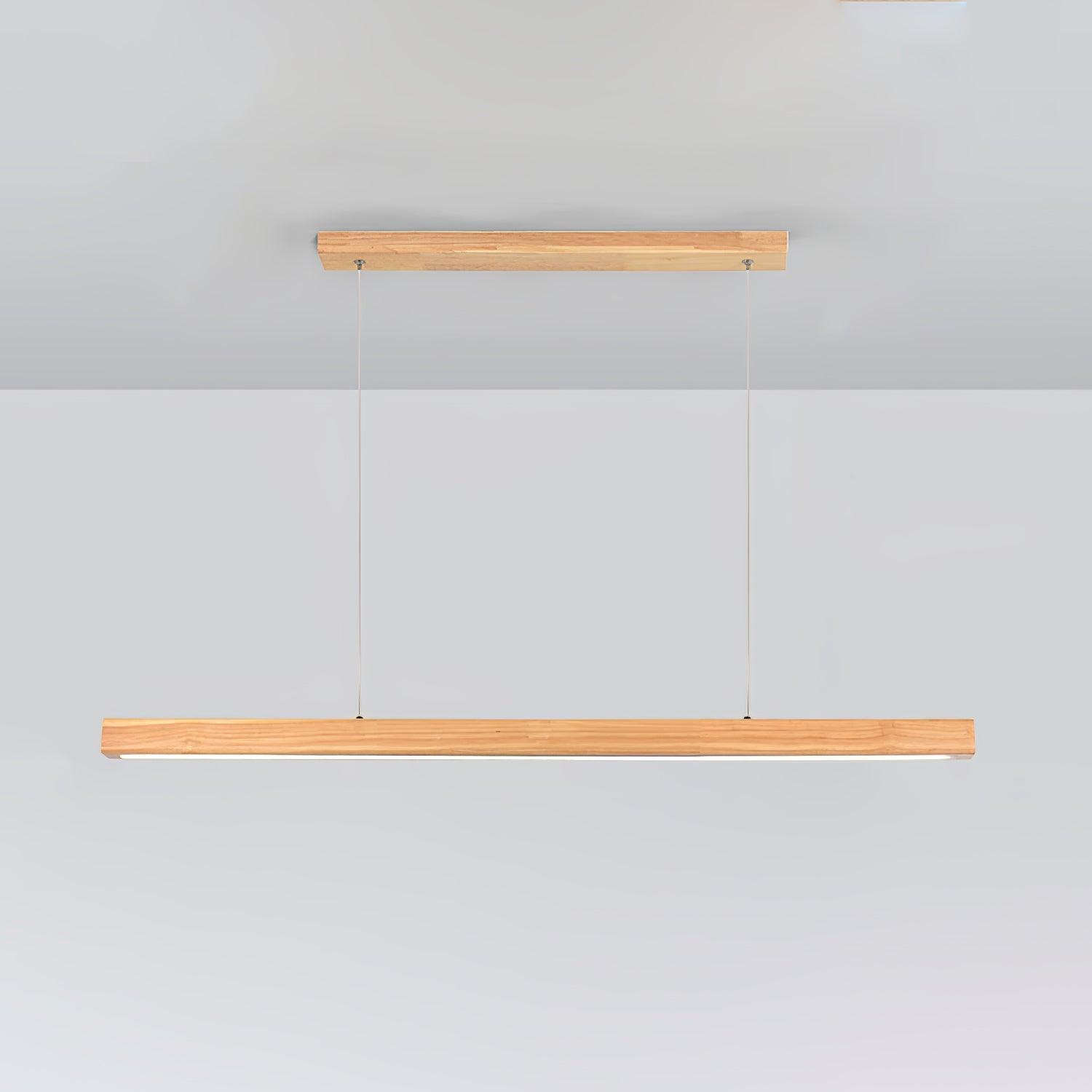 Linear Wooden Pendant Light - Blowlighting