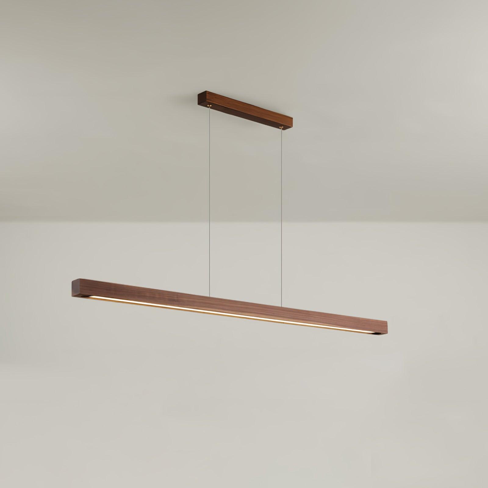 Linear Wooden Pendant Light - Blowlighting