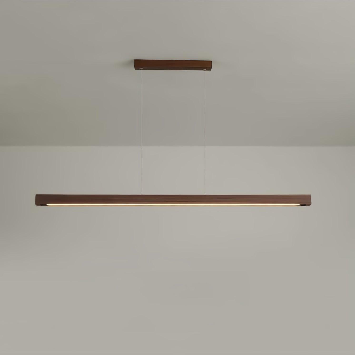 Linear Wooden Pendant Light - Blowlighting