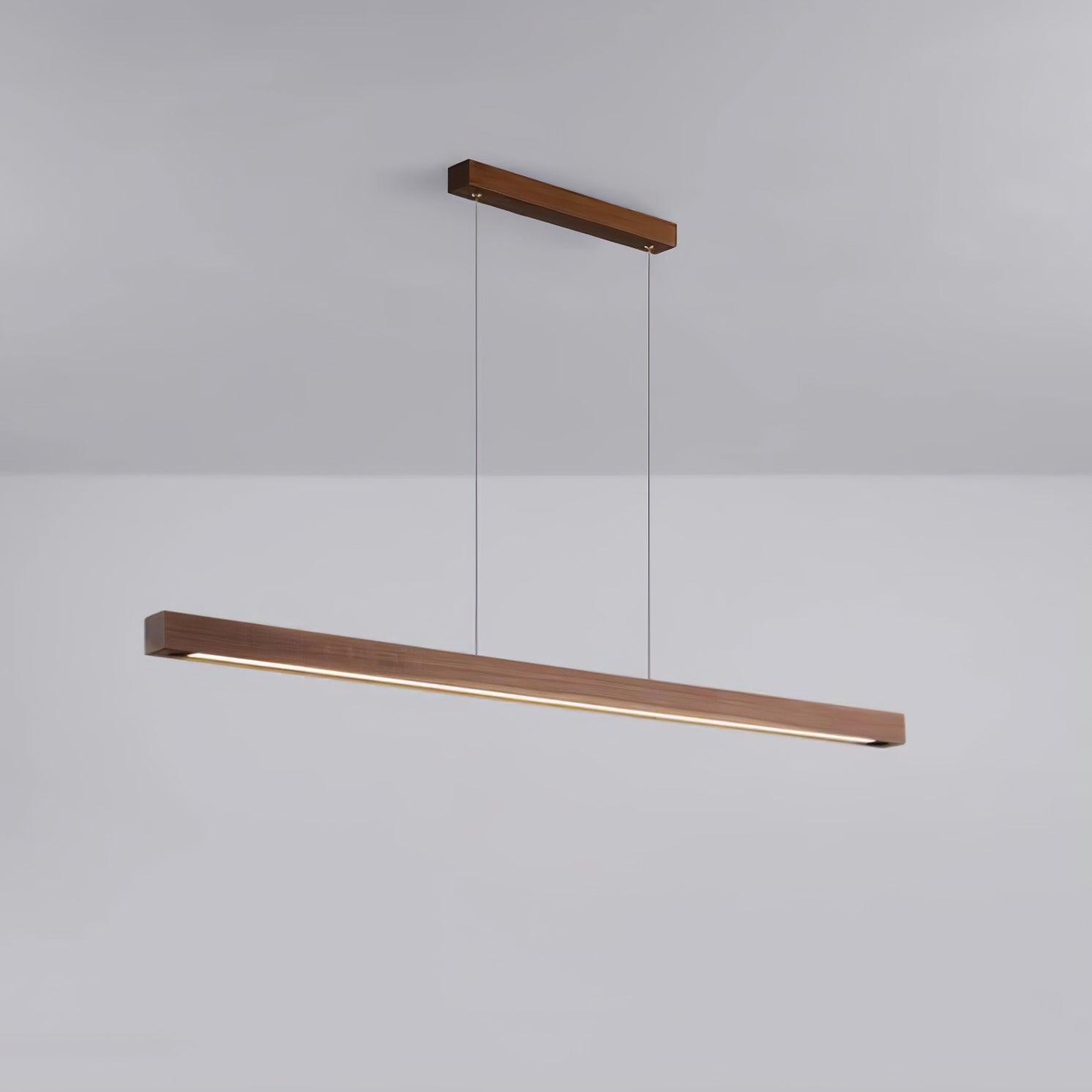 Linear Wooden Pendant Light - Blowlighting