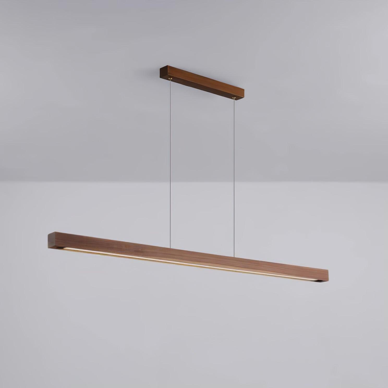 Linear Wooden Pendant Light - Blowlighting