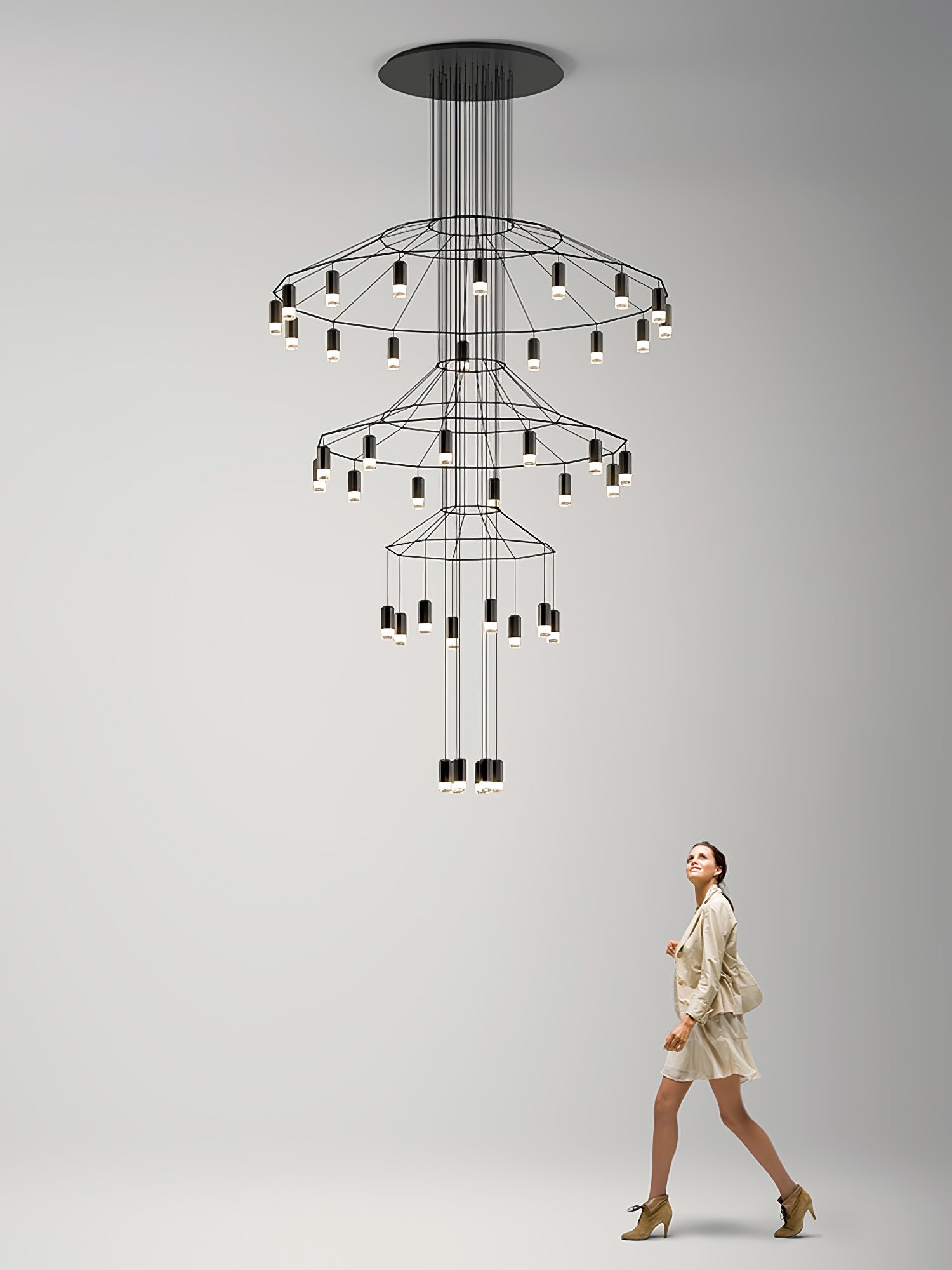 Lines Chandelier - Blowlighting