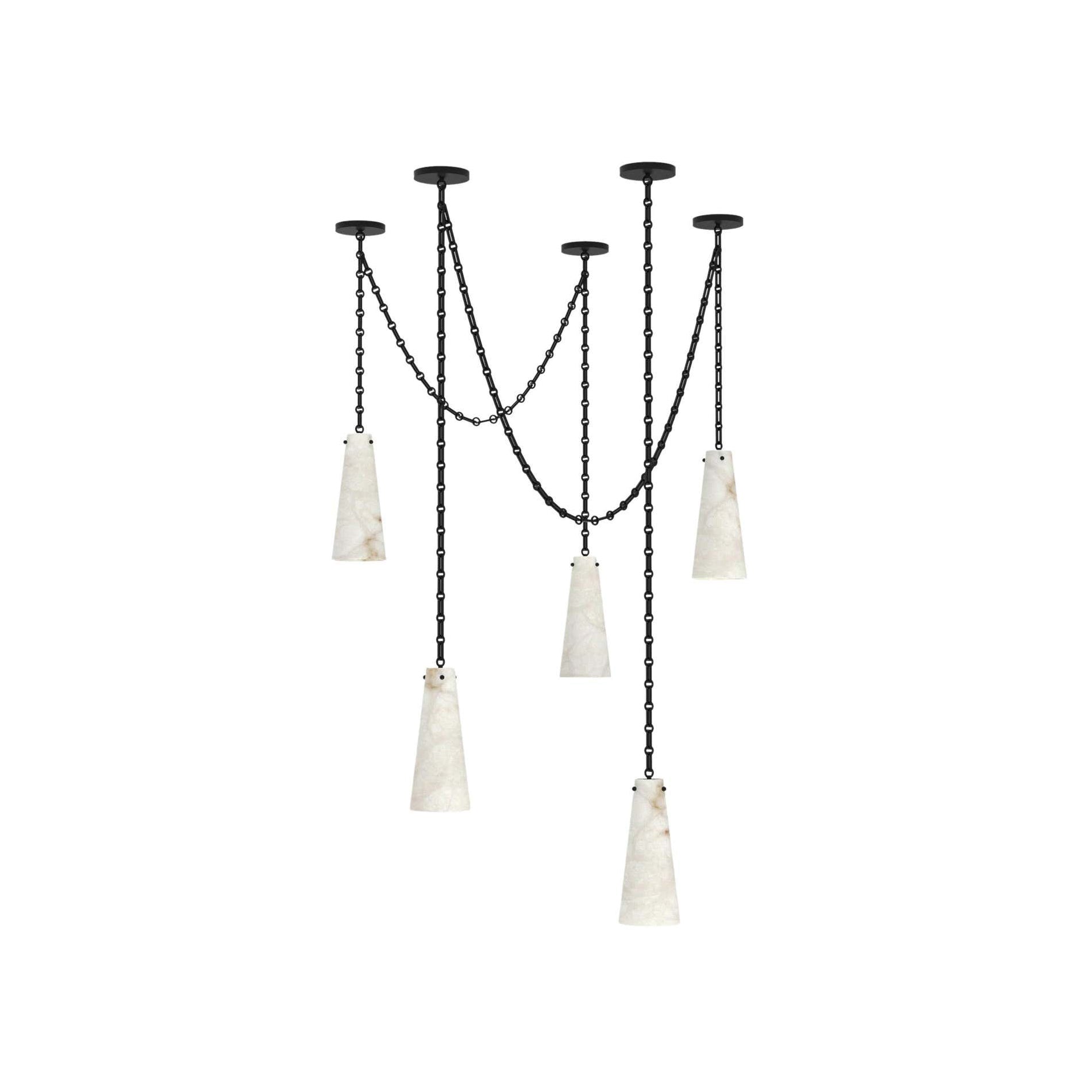 Linka Eclectic Brass Chandelier