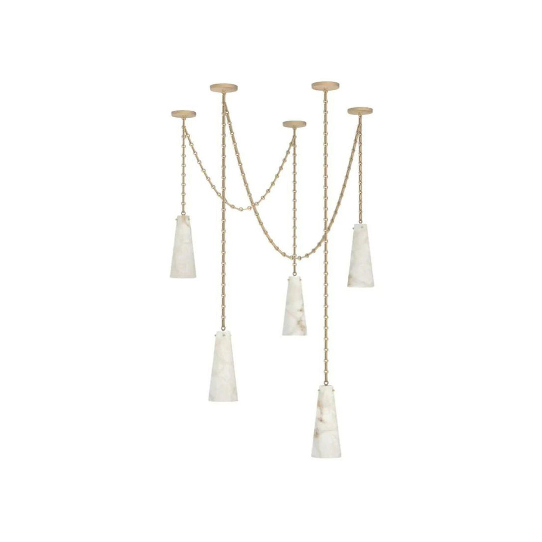Linka Eclectic Brass Chandelier