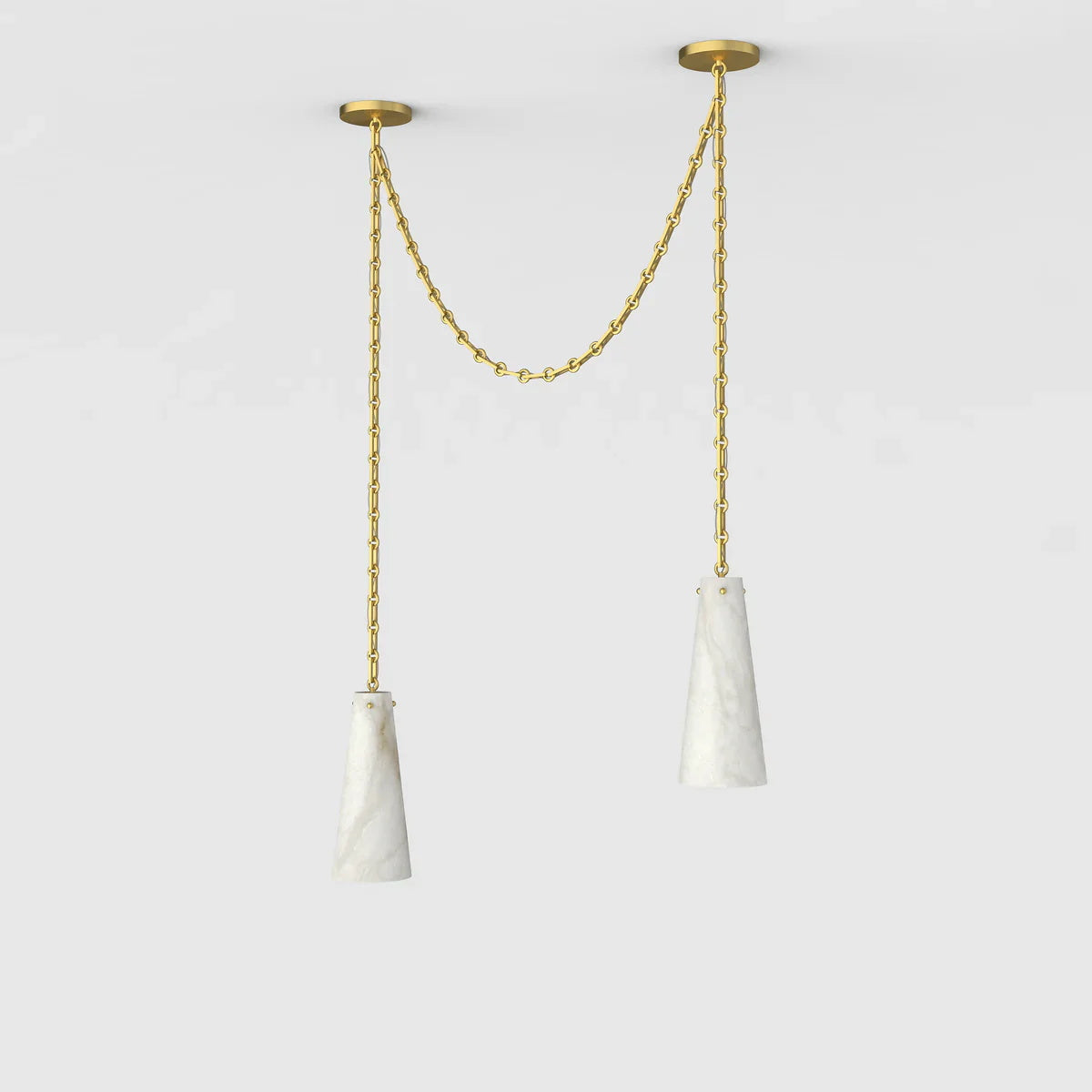 Linka Eclectic Brass Chandelier