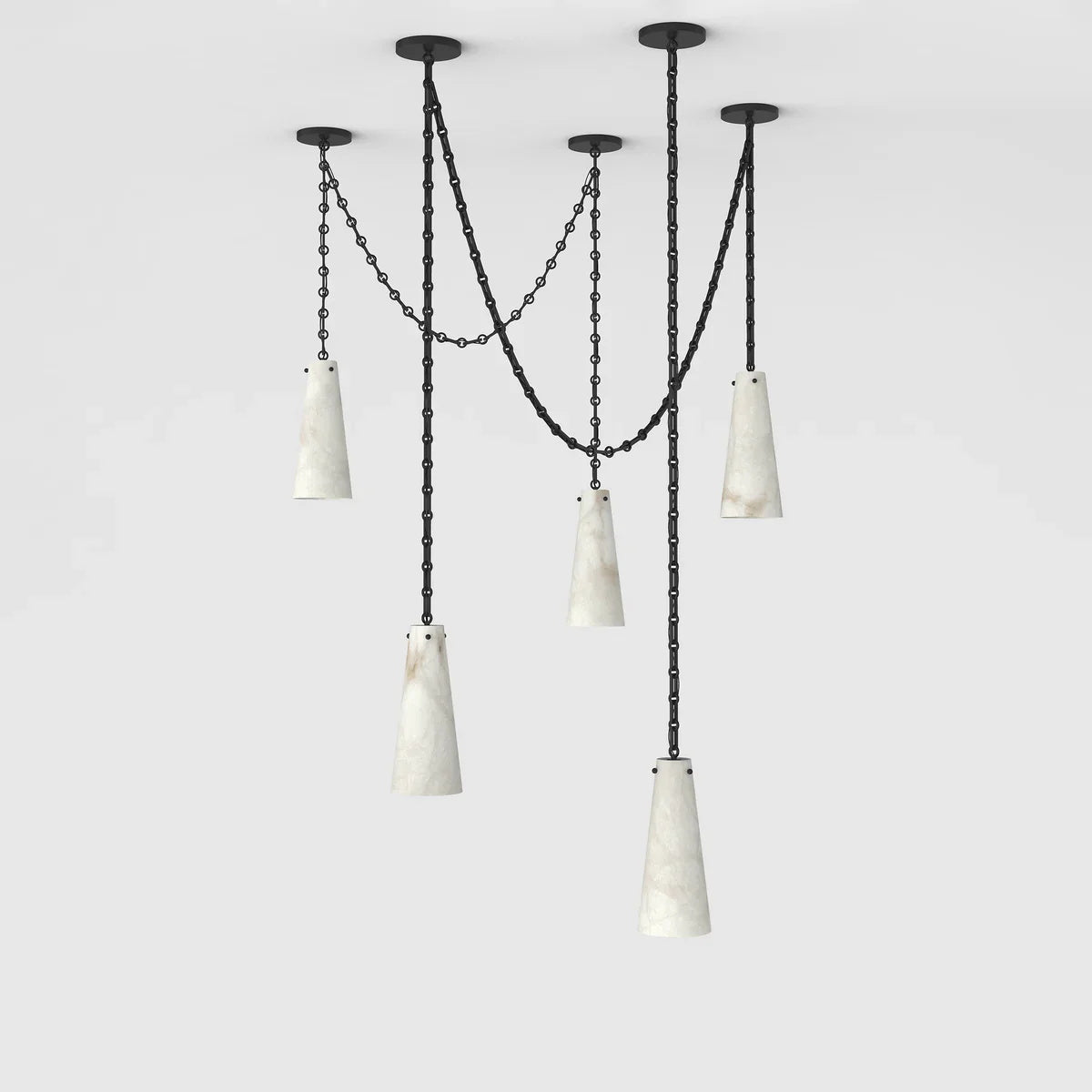 Linka Eclectic Brass Chandelier