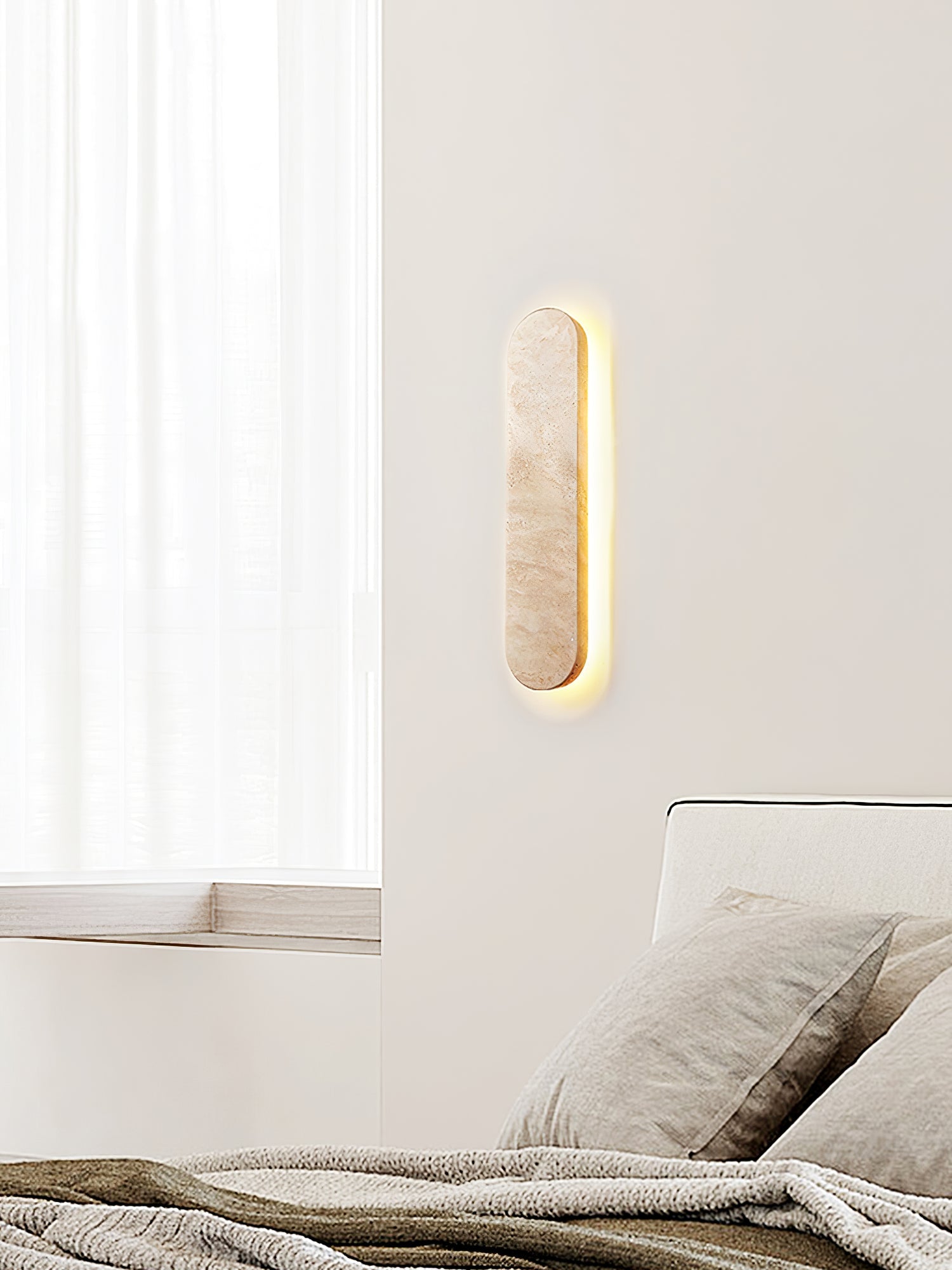 Elraee Travertine Wall Light - Blowlighting
