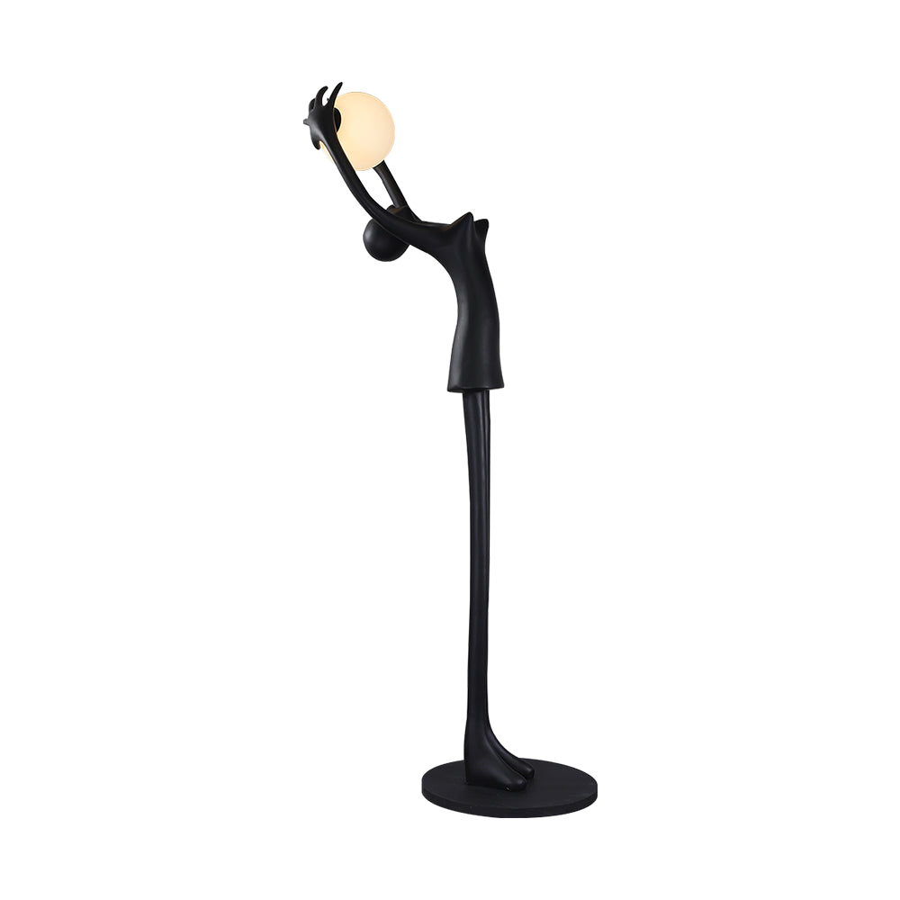 Lynorel Figurative Black Metal Floor Lamp - Blowlighting