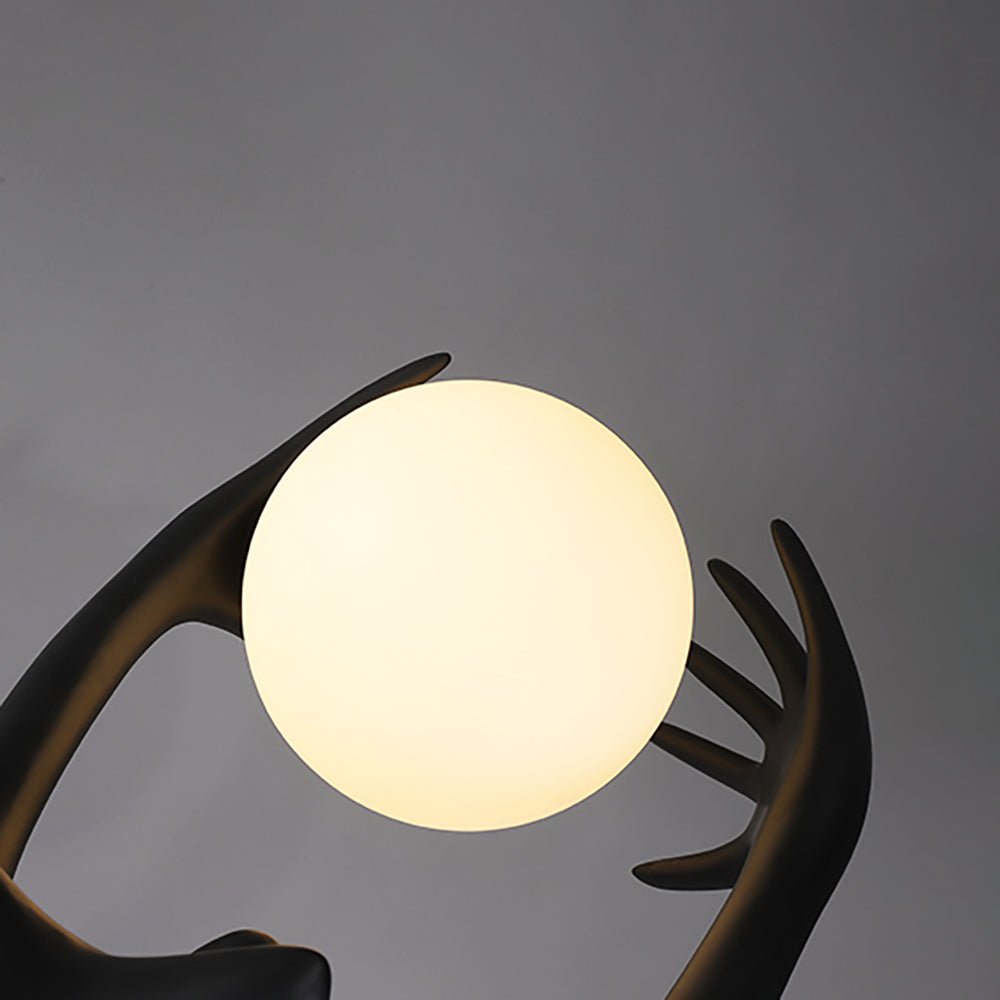 Lynorel Figurative Black Metal Floor Lamp - Blowlighting