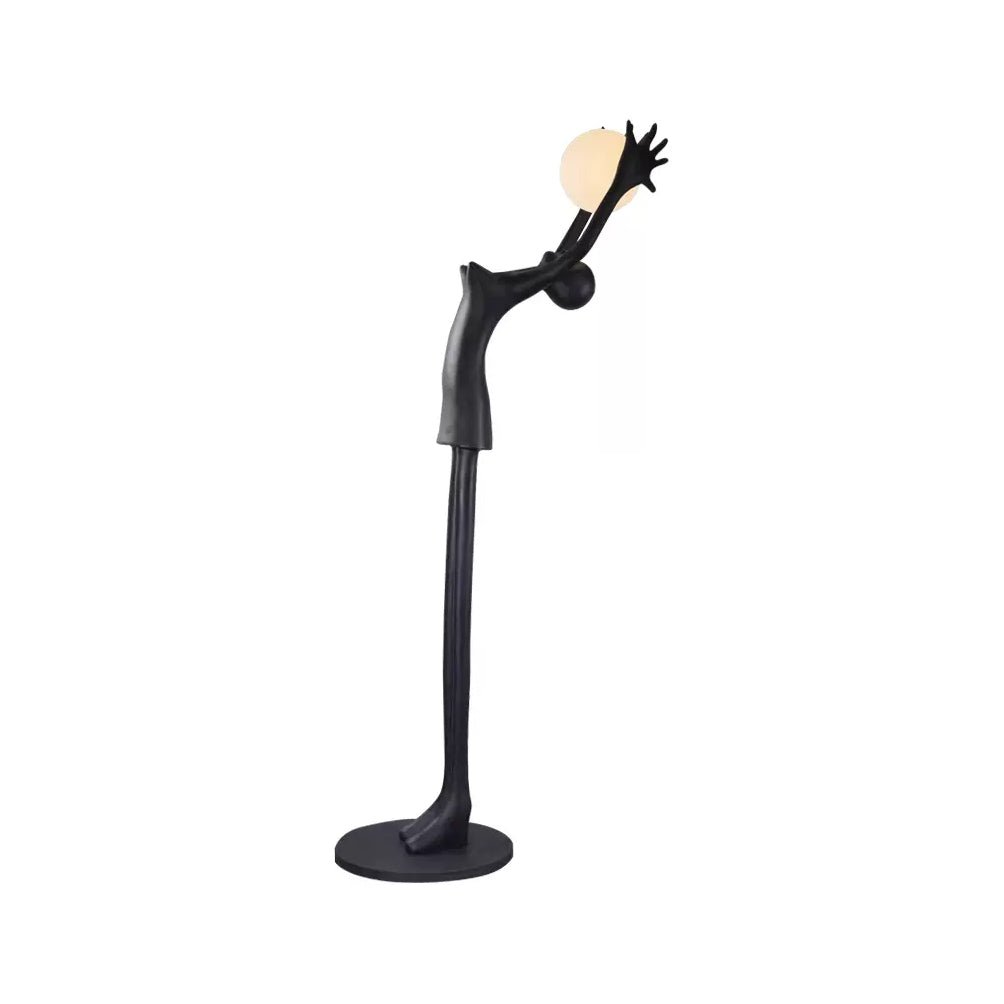 Lynorel Figurative Black Metal Floor Lamp - Blowlighting
