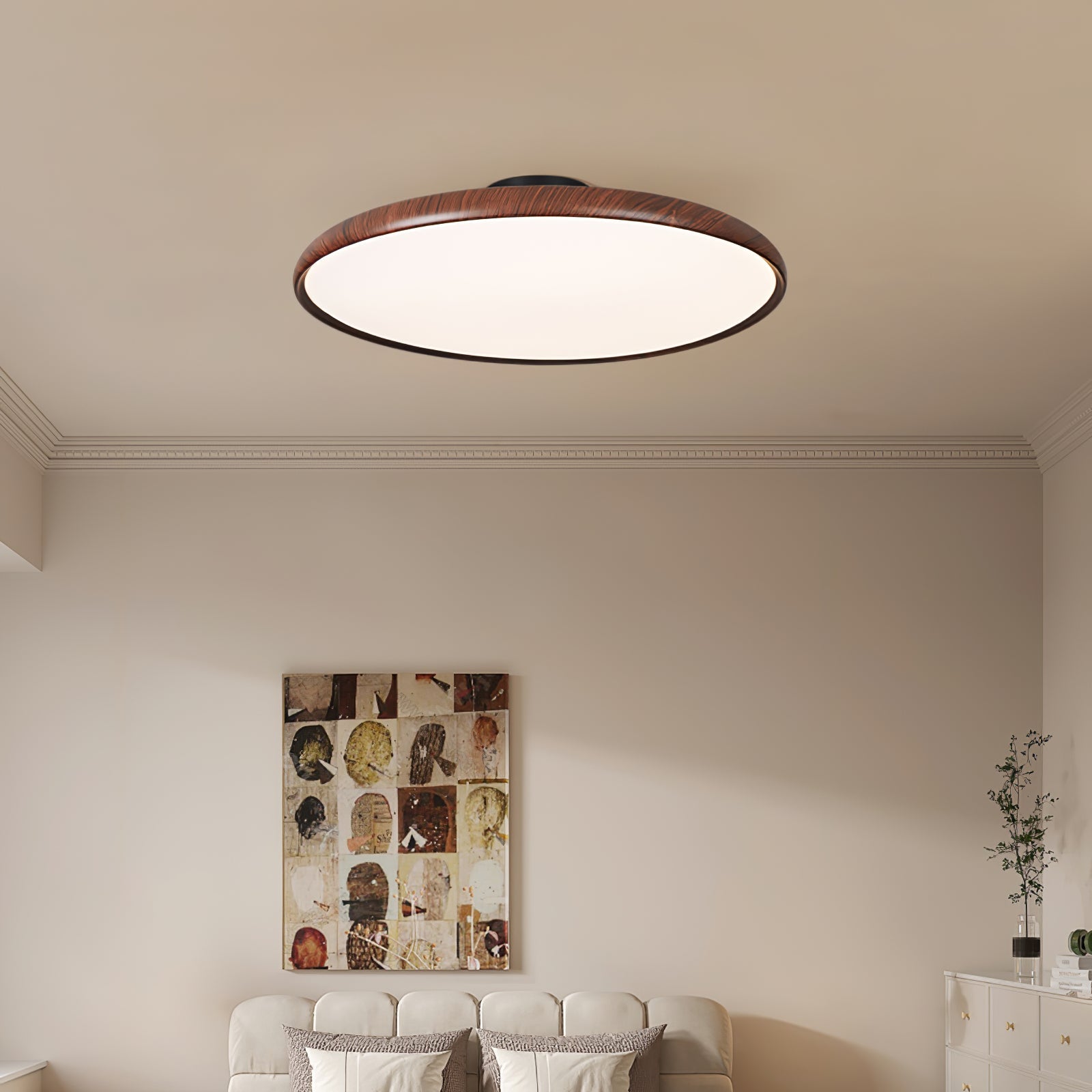 Lola Wood Grain Adjustable Ceiling Lamp - Blowlighting
