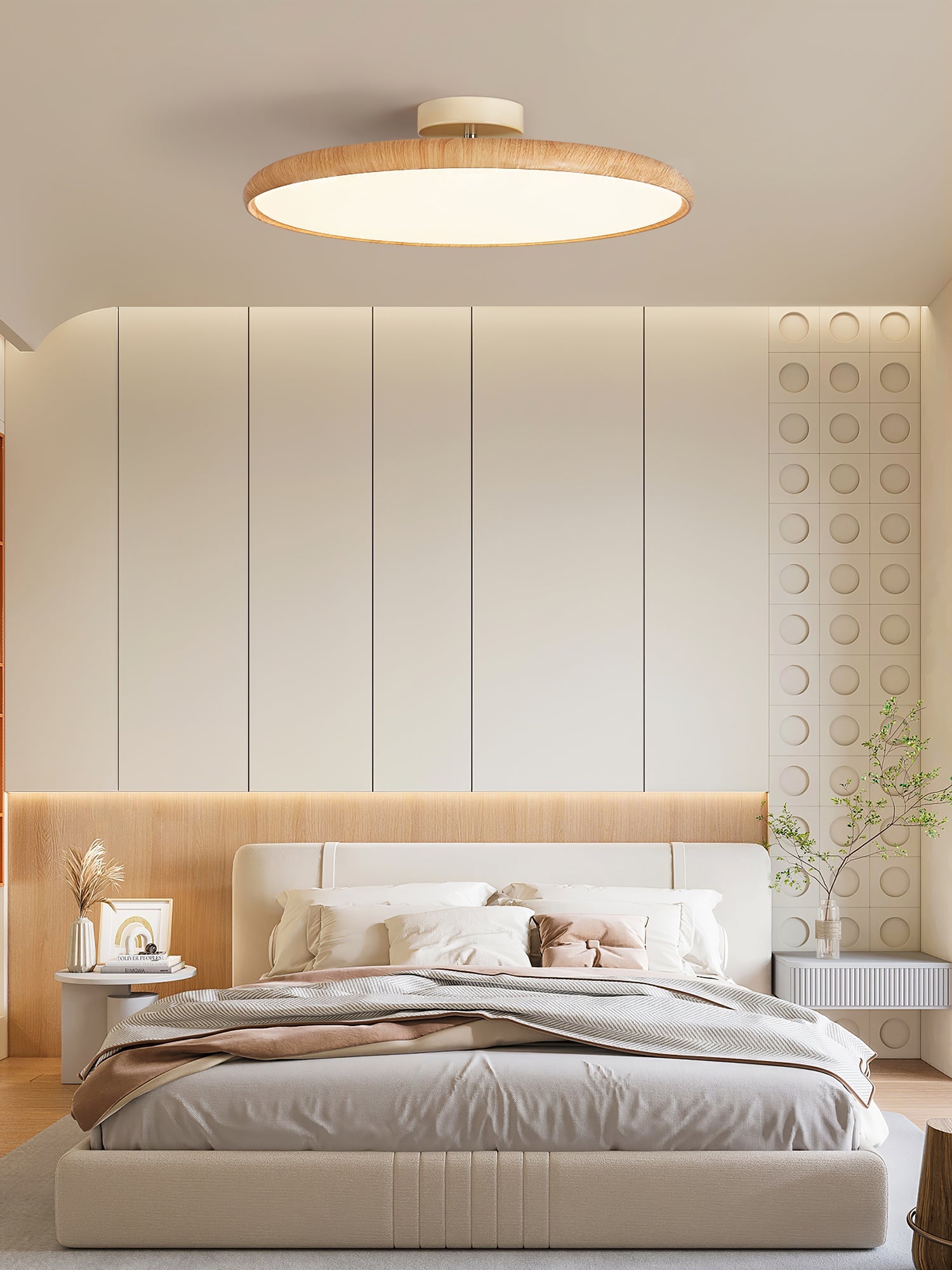 Lola Wood Grain Adjustable Ceiling Lamp - Blowlighting