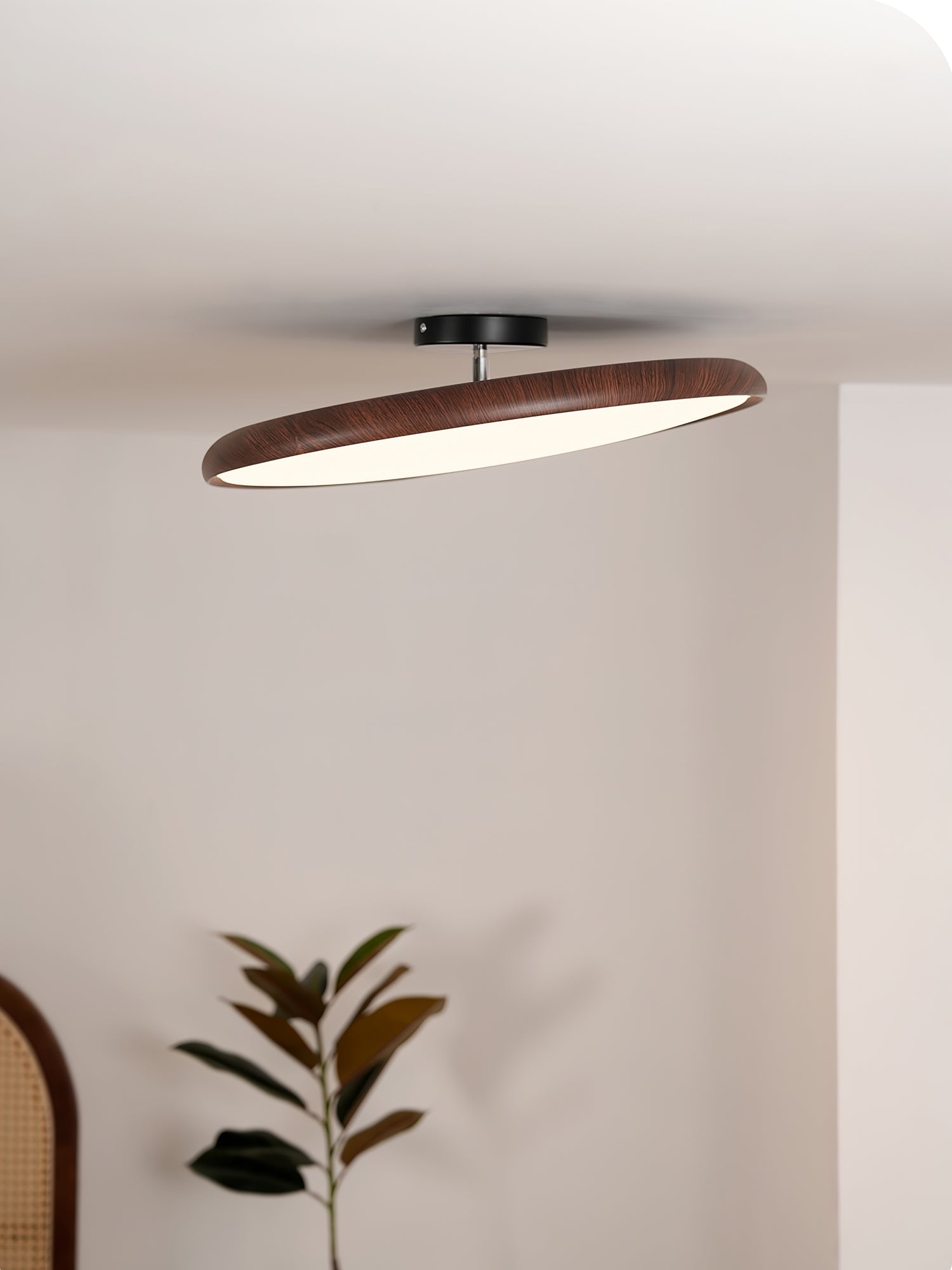 Lola Wood Grain Adjustable Ceiling Lamp - Blowlighting