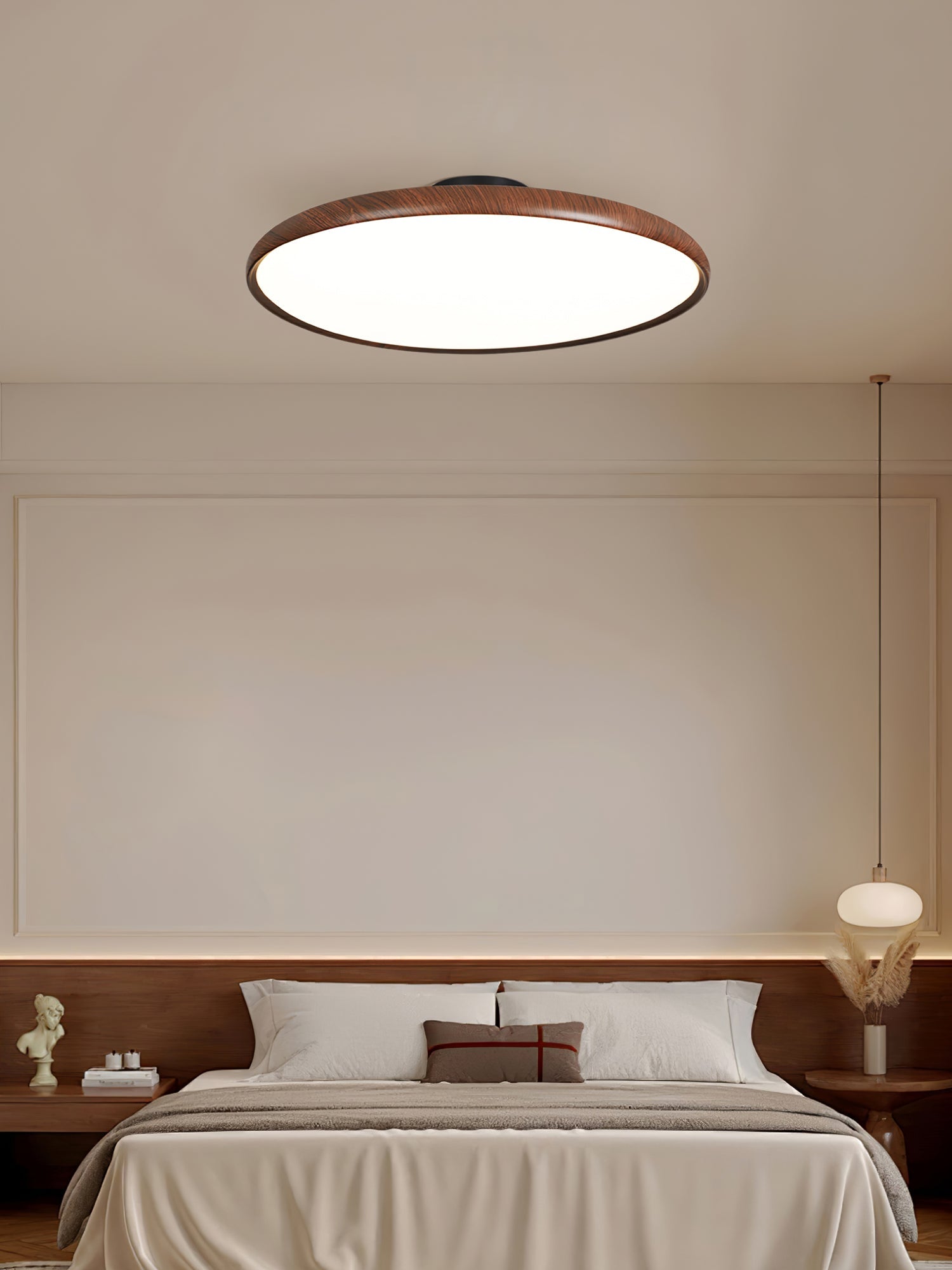 Lola Wood Grain Adjustable Ceiling Lamp - Blowlighting