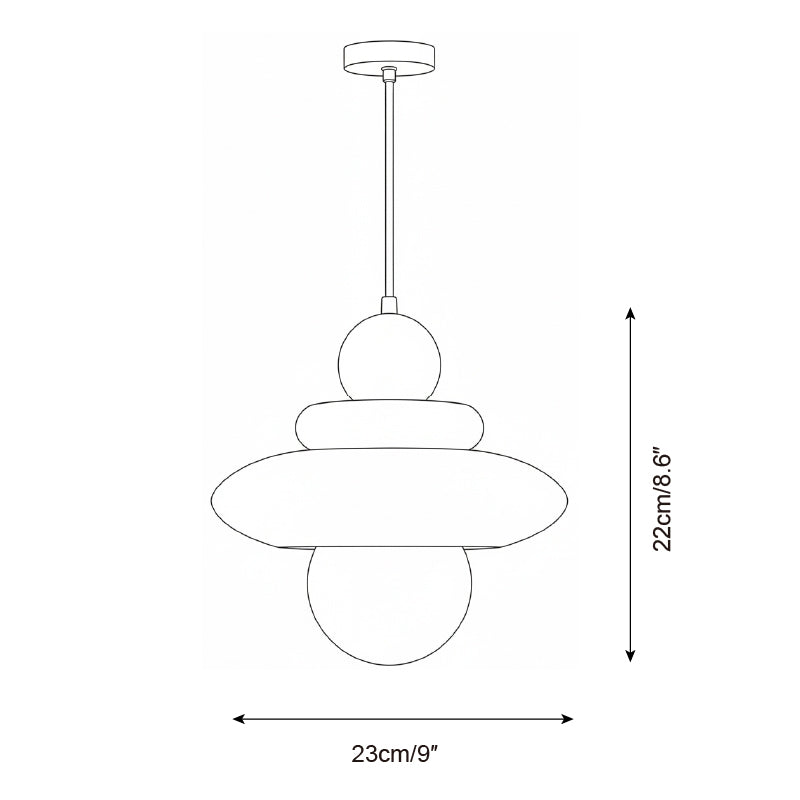LolliDrop Memphis Glass Pendant Light