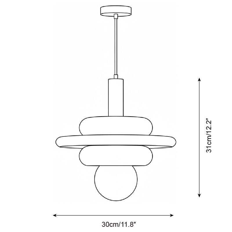 LolliDrop Memphis Glass Pendant Light