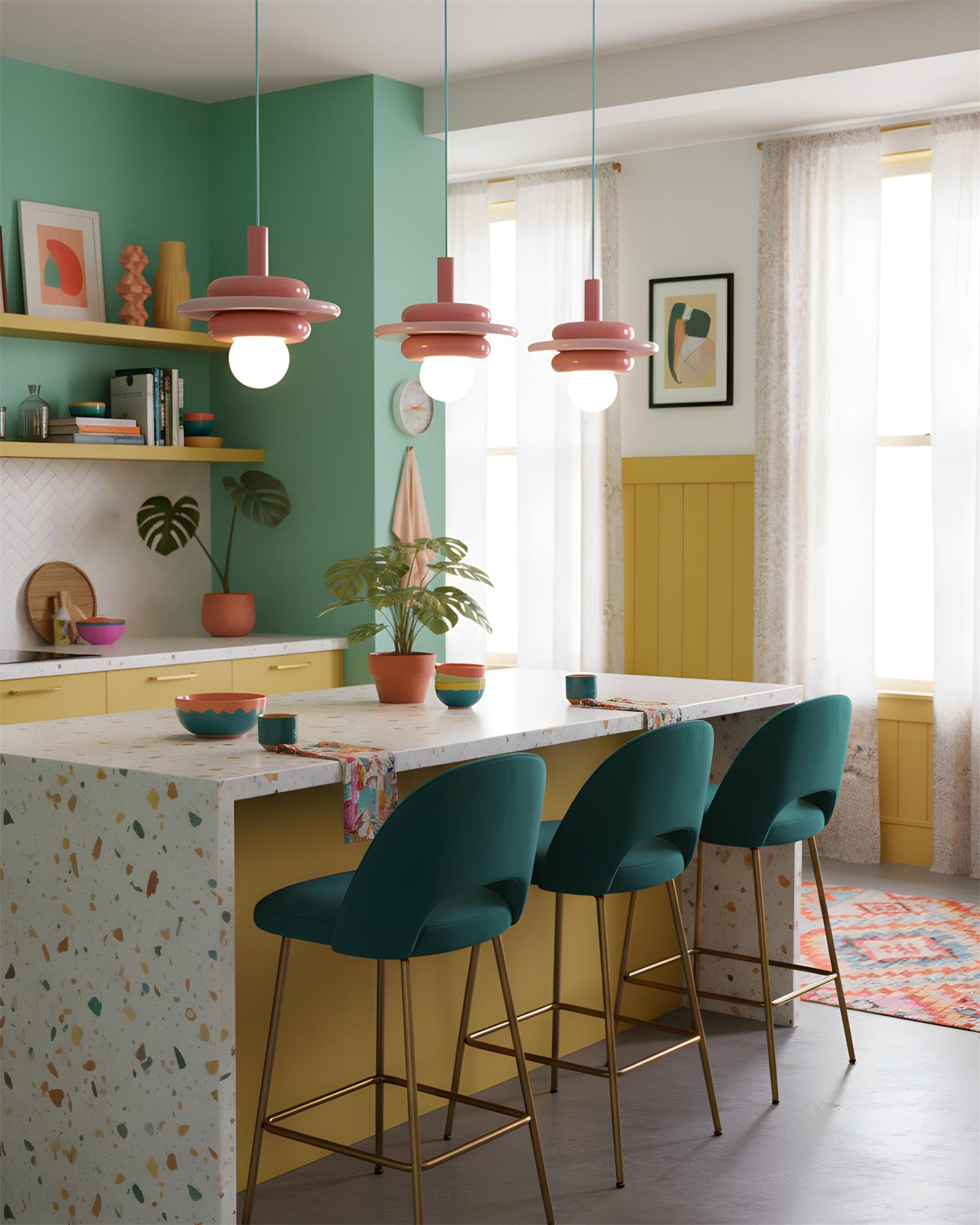 LolliDrop Memphis Glass Pendant Light