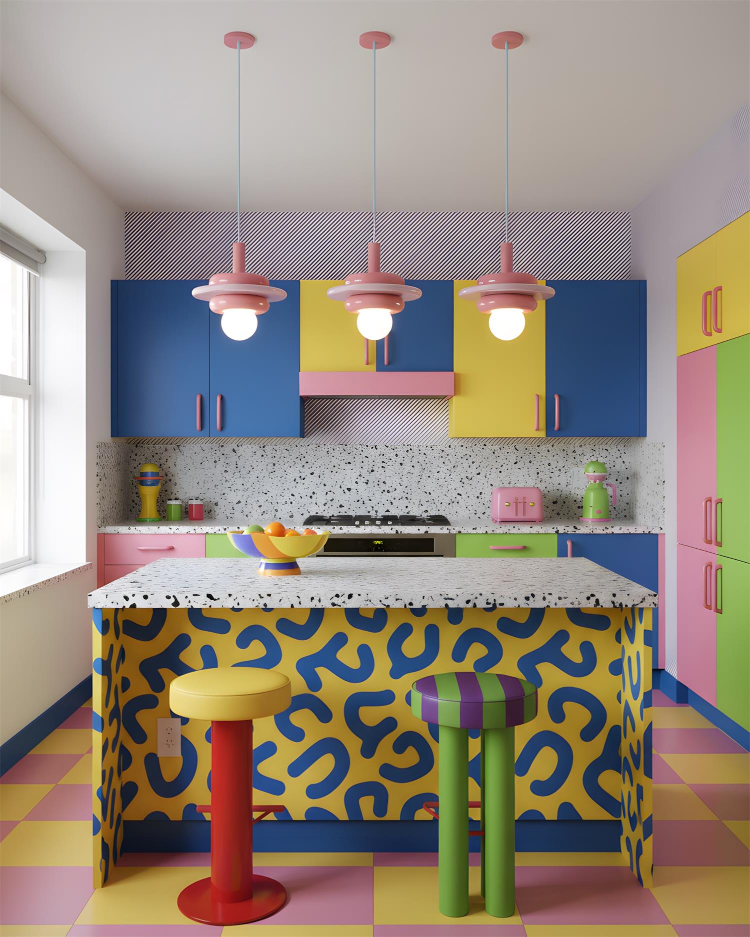 LolliDrop Memphis Glass Pendant Light