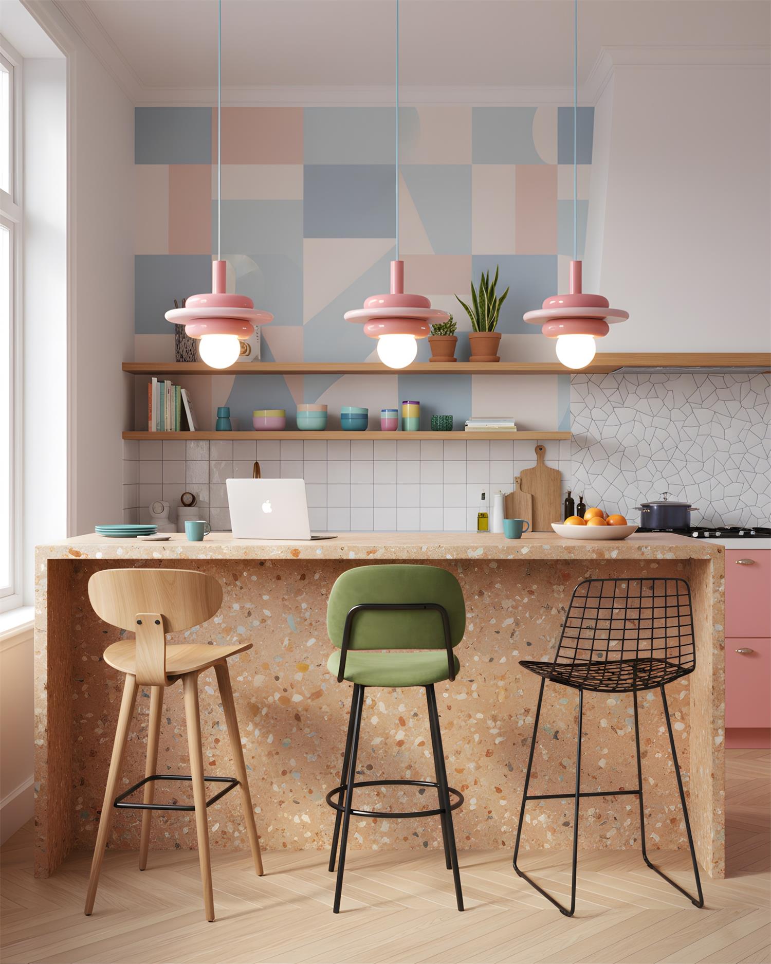 LolliDrop Memphis Glass Pendant Light