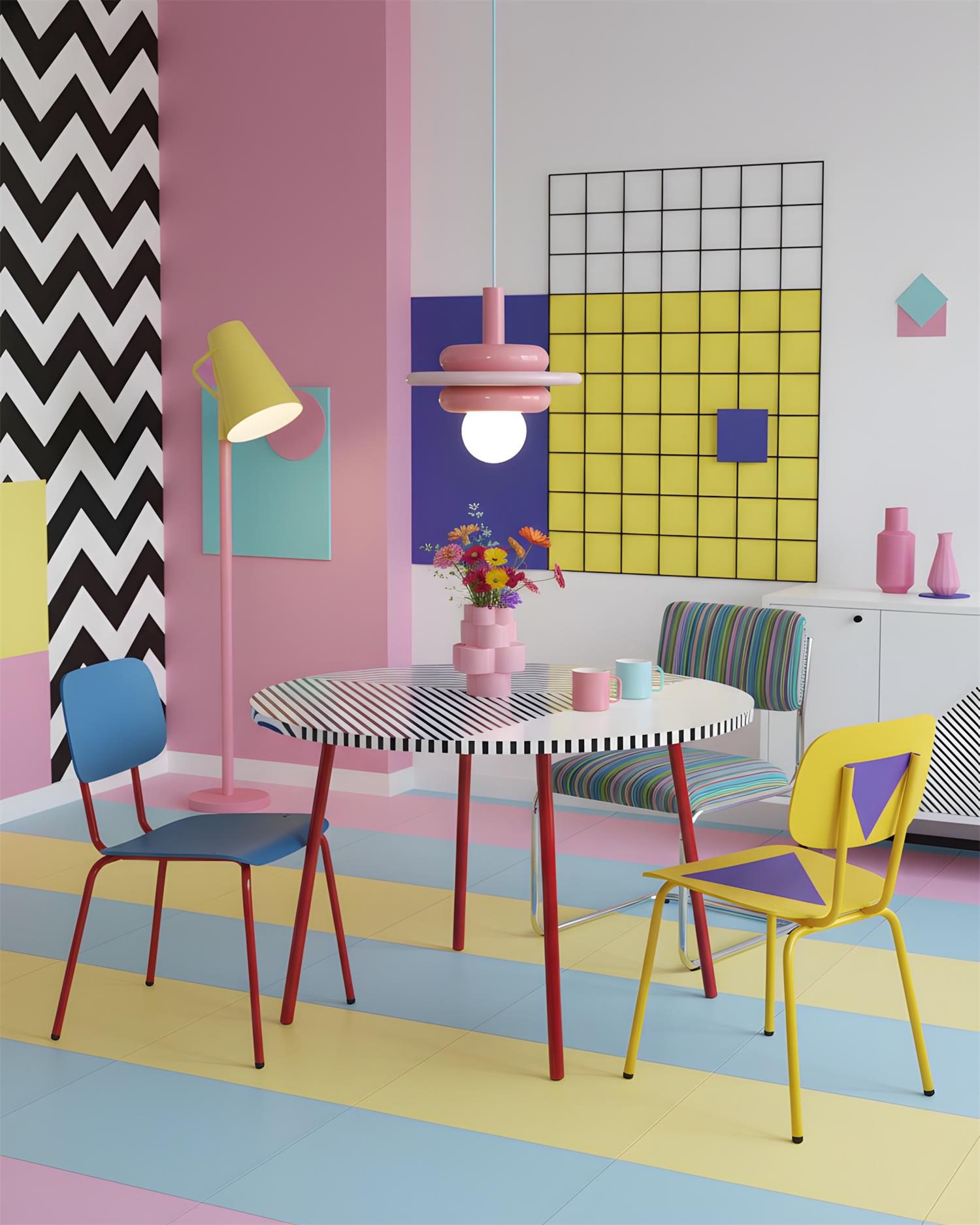 LolliDrop Memphis Glass Pendant Light