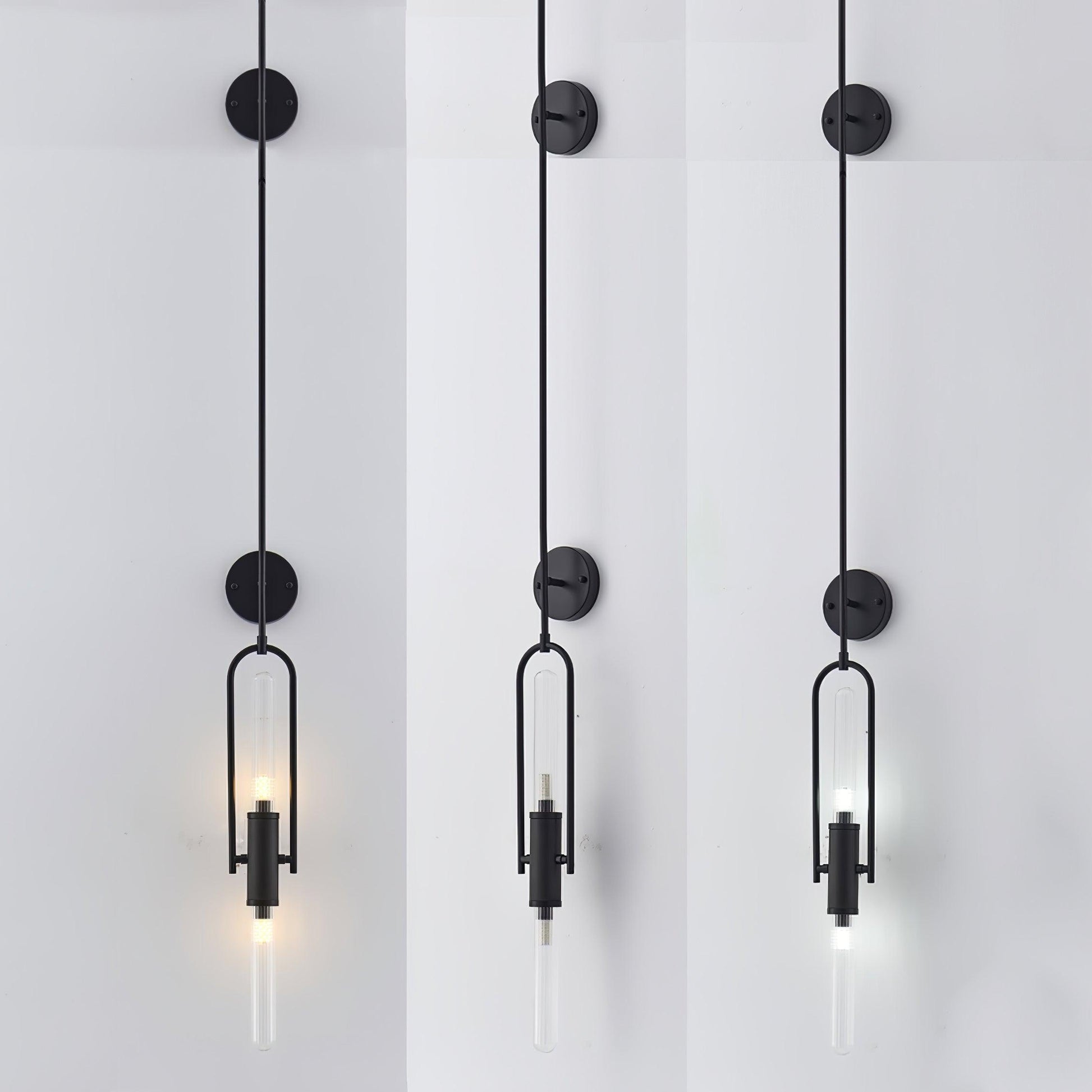 Olraeos Nordic Art Long Arc Glass Wall Lamp - Blowlighting