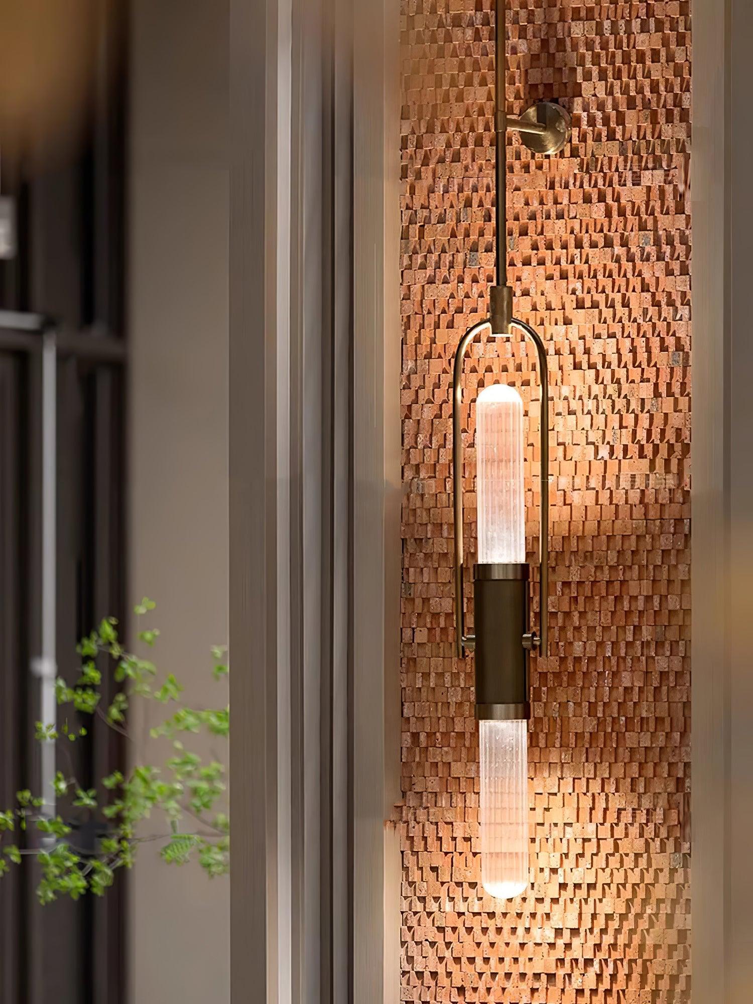 Olraeos Nordic Art Long Arc Glass Wall Lamp - Blowlighting