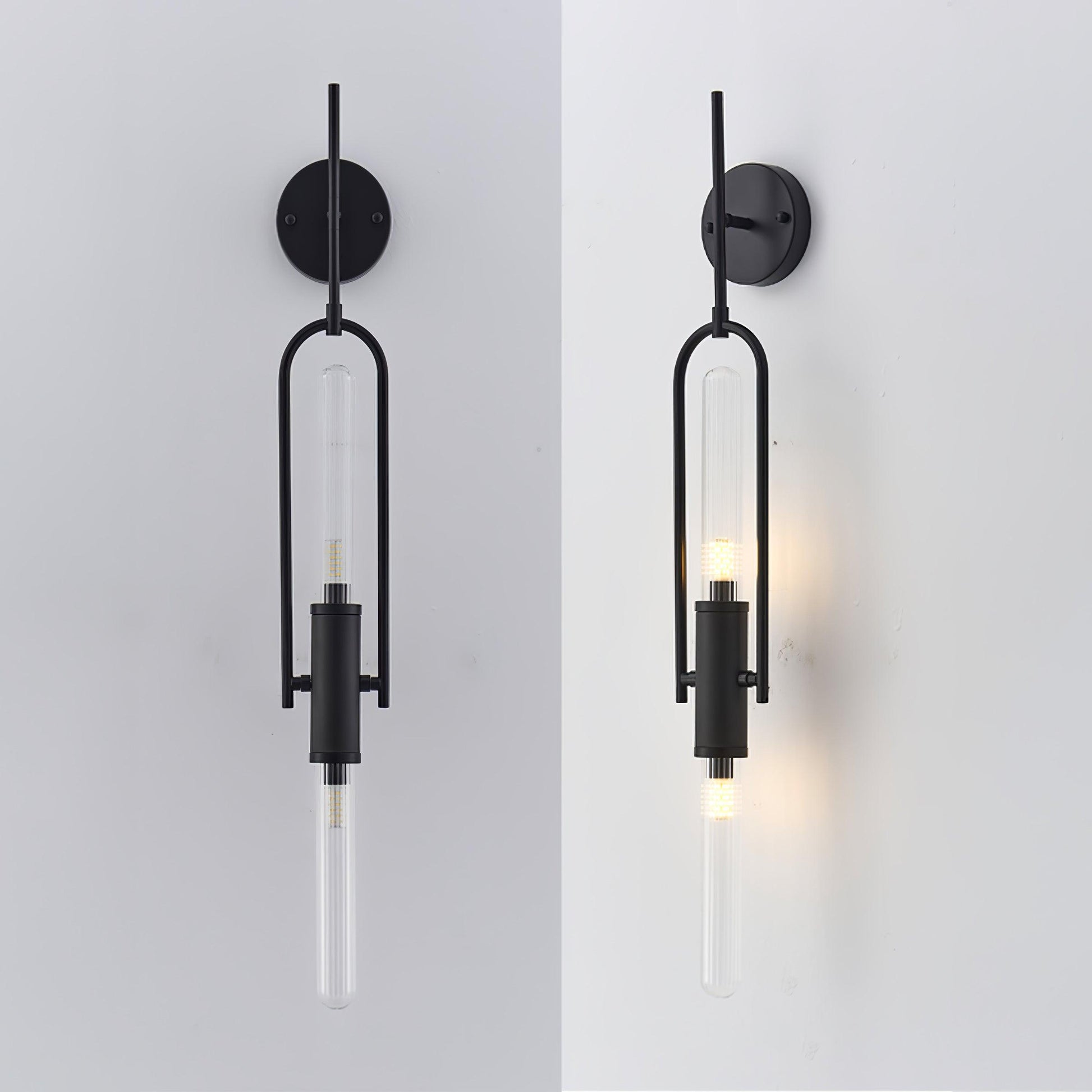 Olraeos Nordic Art Long Arc Glass Wall Lamp - Blowlighting