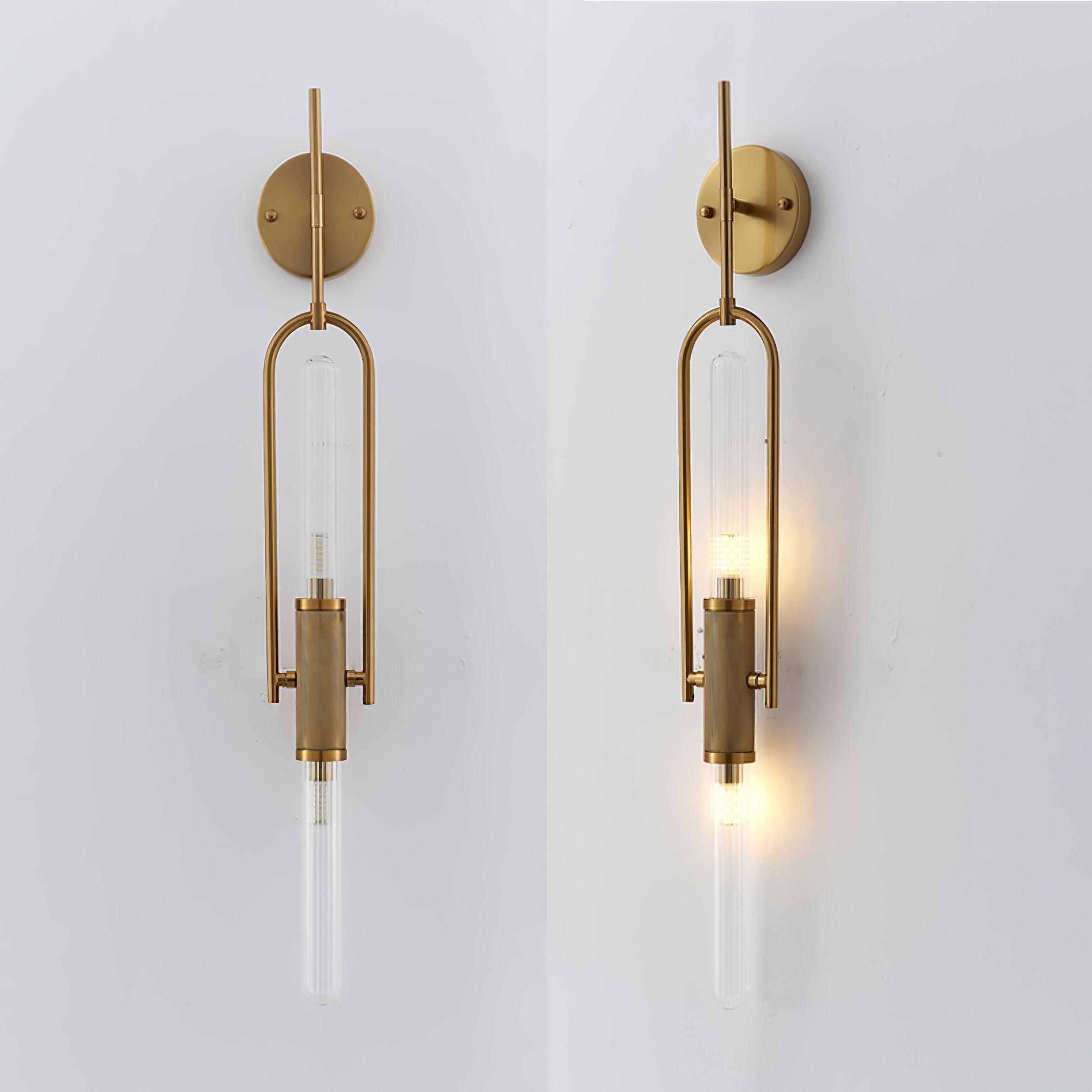 Olraeos Nordic Art Long Arc Glass Wall Lamp - Blowlighting