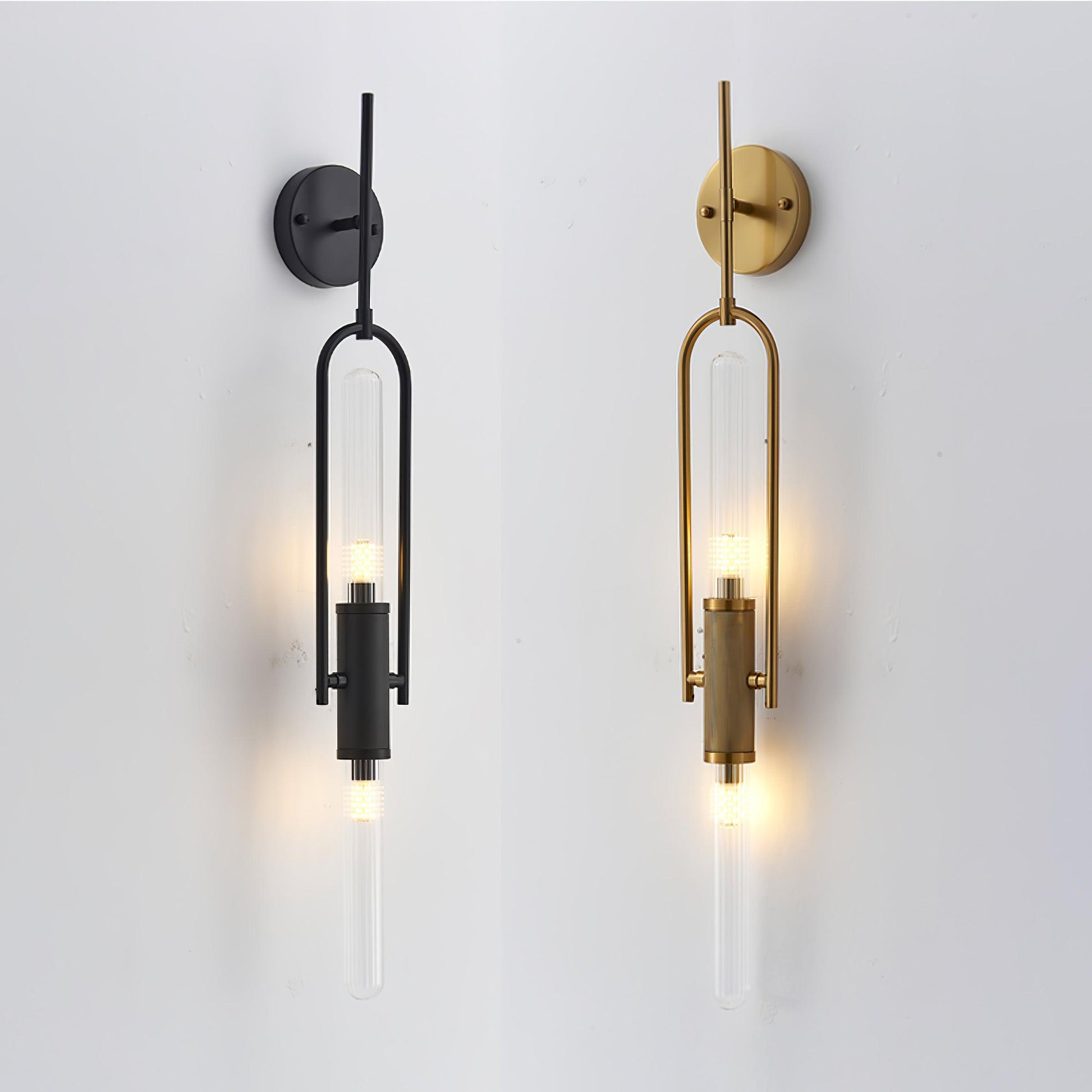 Olraeos Nordic Art Long Arc Glass Wall Lamp - Blowlighting