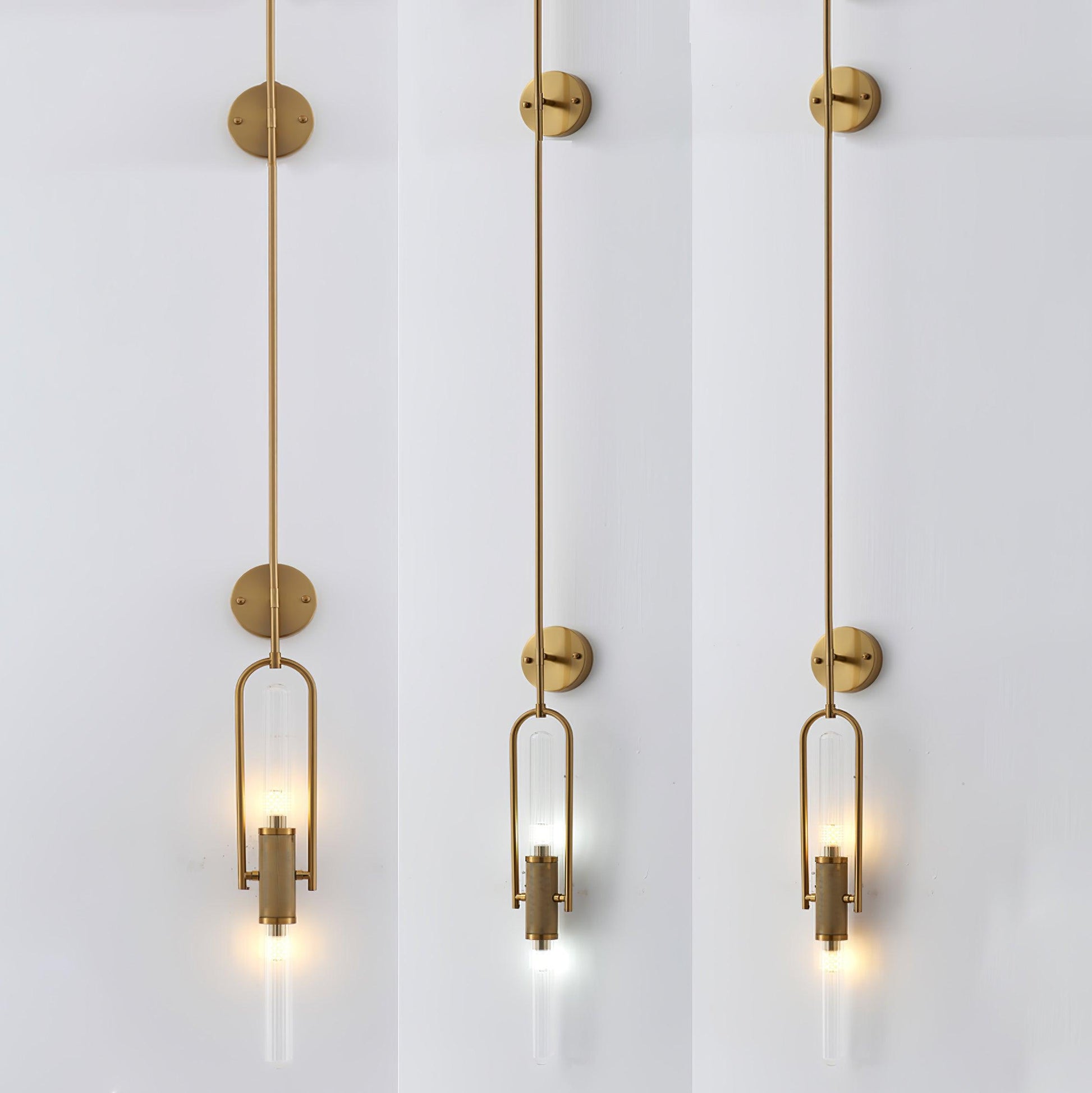 Olraeos Nordic Art Long Arc Glass Wall Lamp - Blowlighting
