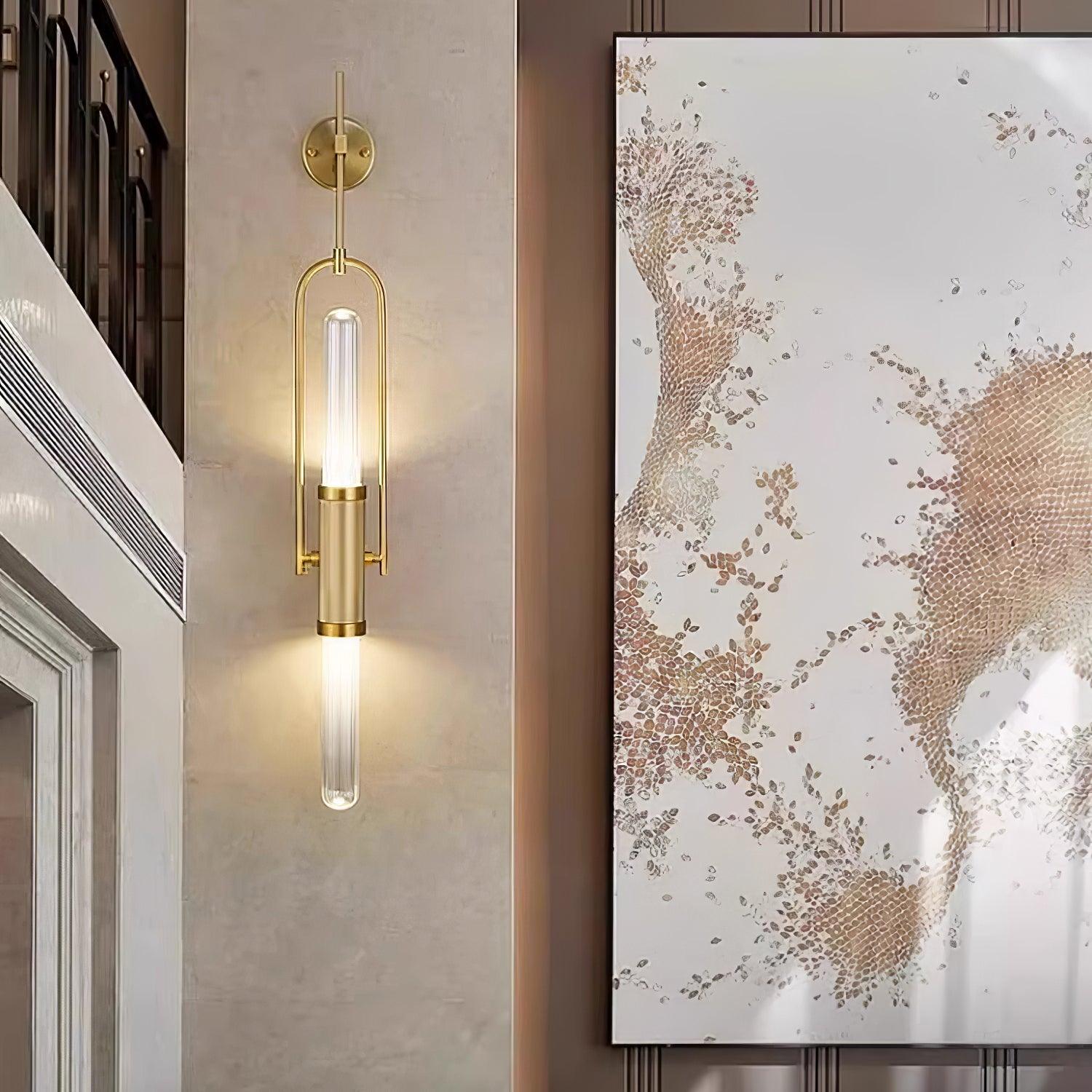 Olraeos Nordic Art Long Arc Glass Wall Lamp - Blowlighting