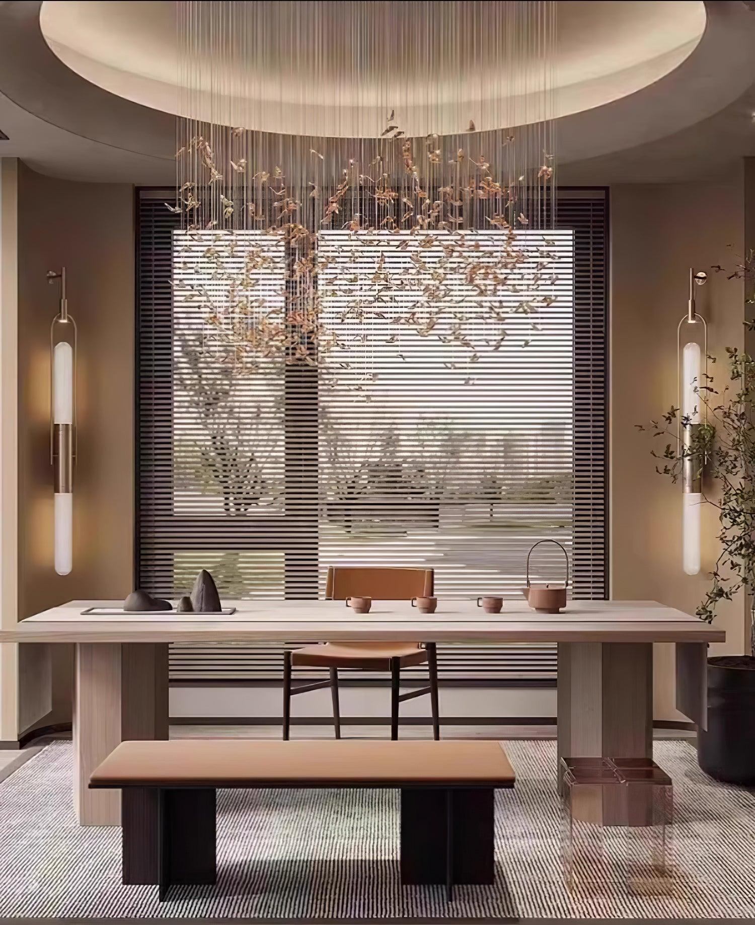 Olraeos Nordic Art Long Arc Glass Wall Lamp - Blowlighting