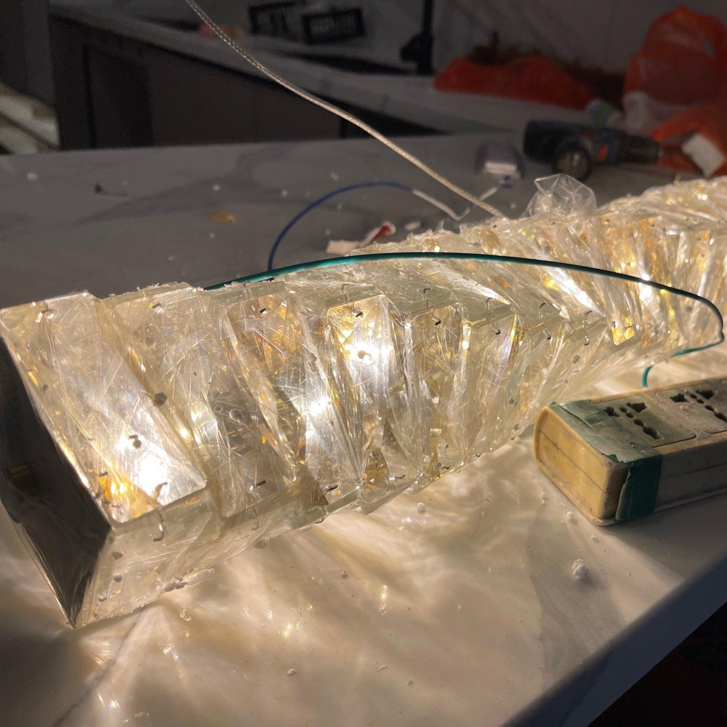 Long Crystal Pendant Lamp - Blowlighting