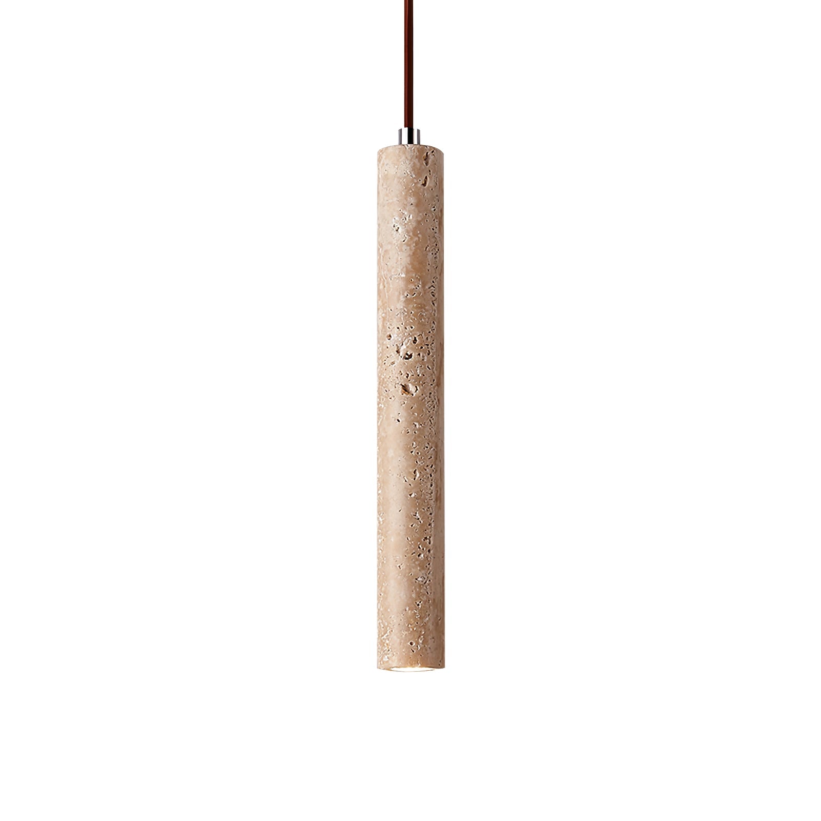 Olvynarae Cylindrical Travertine Pendant Light - Blowlighting