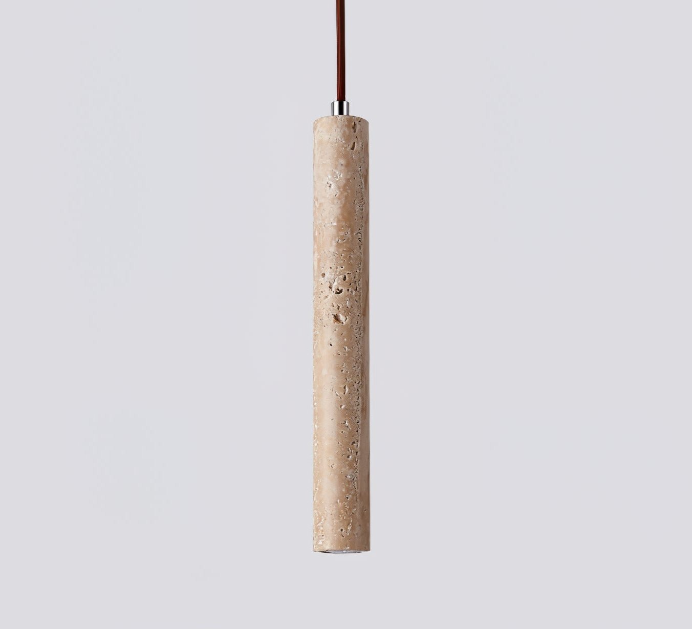 Olvynarae Cylindrical Travertine Pendant Light - Blowlighting