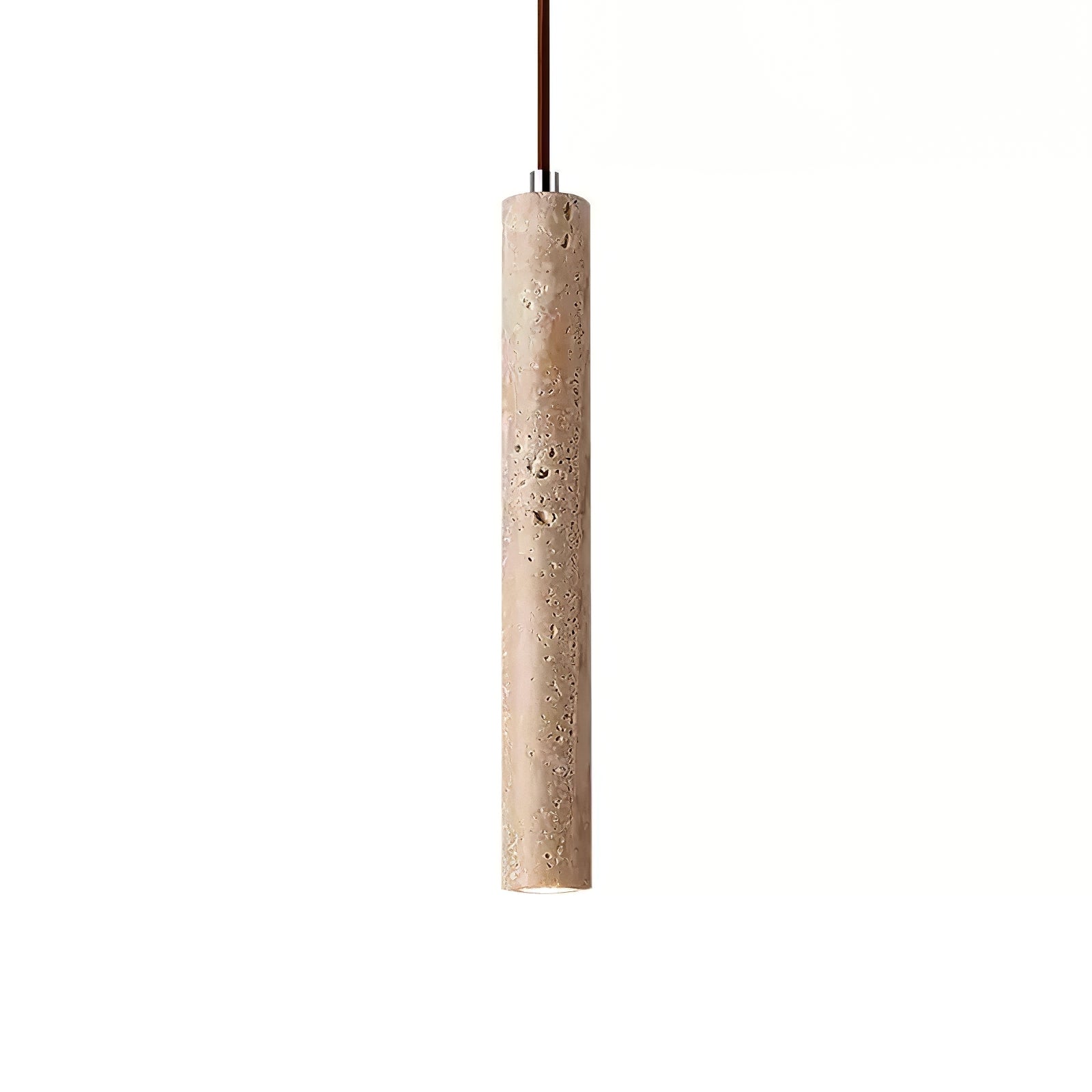 Olvynarae Cylindrical Travertine Pendant Light - Blowlighting